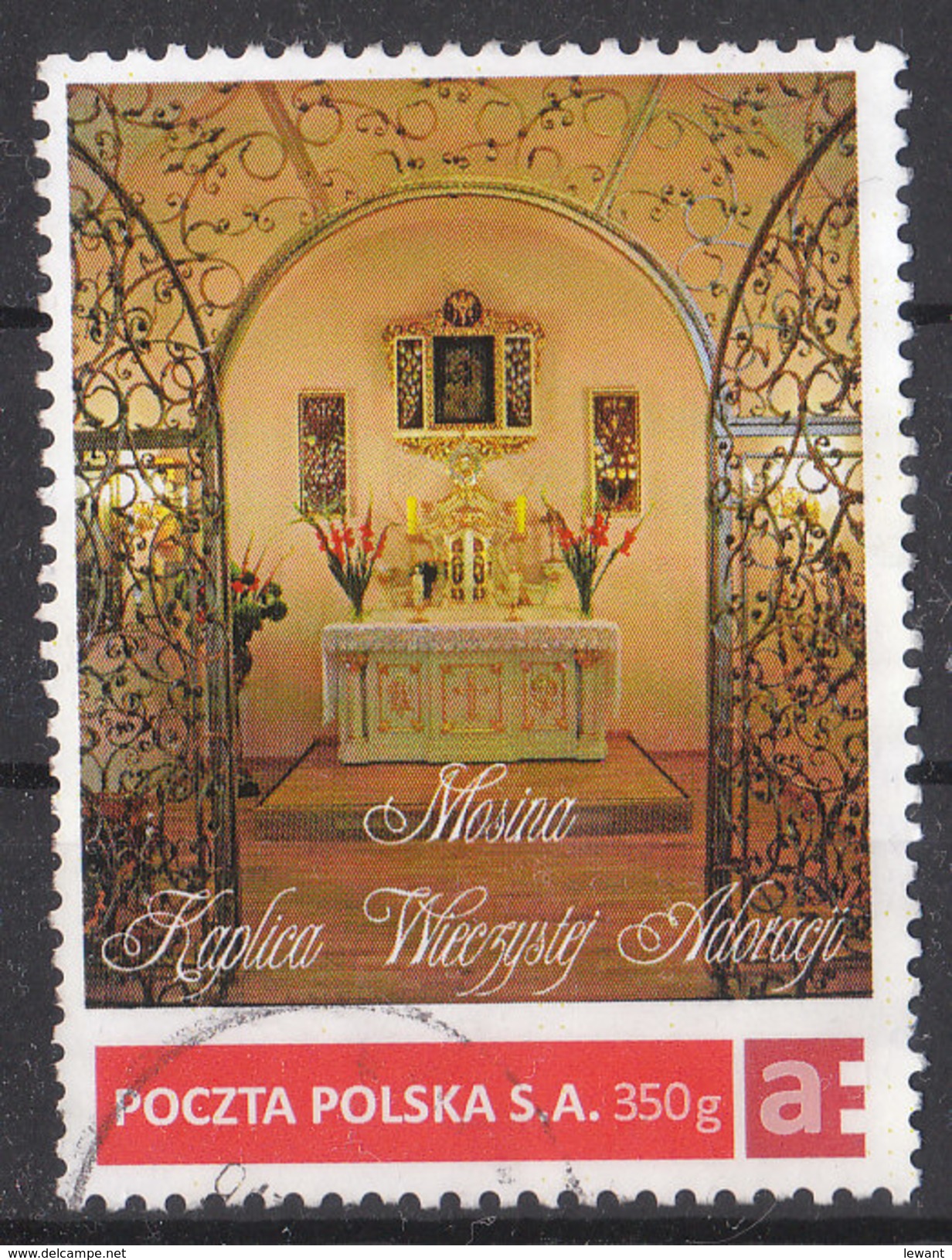 POLAND Personalized Stamp - Mosina - Chapel Of Eternal Adoration - Used - Usados