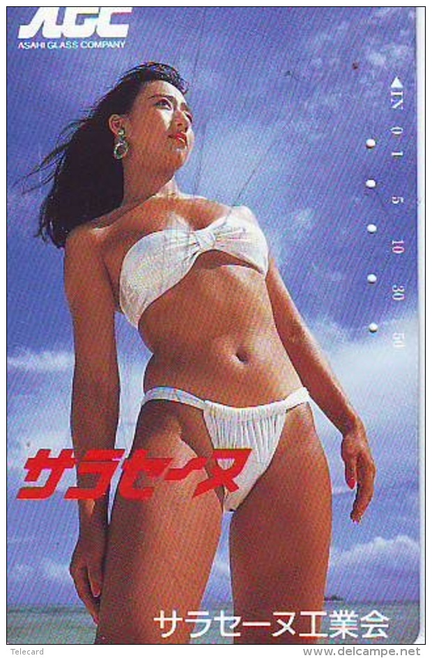 Télécarte Japon EROTIQUE (6076) EROTIC *  Japan * ACTRESS * TK * BIKINI * BATHCLOTHES * FEMME * SEXY LADY - Mode