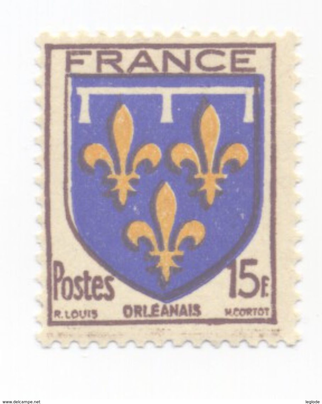 604 - Armoiries De Provinces - Orléanais (1944) - 1941-66 Wappen