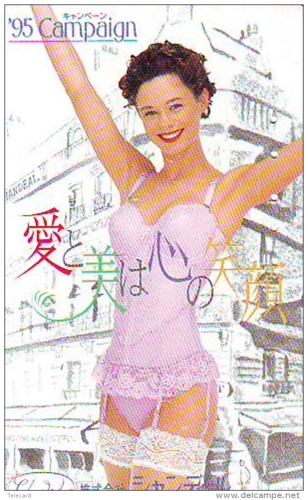 Télécarte Japon EROTIQUE (6112) EROTIC * CAMPAIGN *  Japan * TK * BIKINI * BATHCLOTHES * FEMME * SEXY LADY - Mode