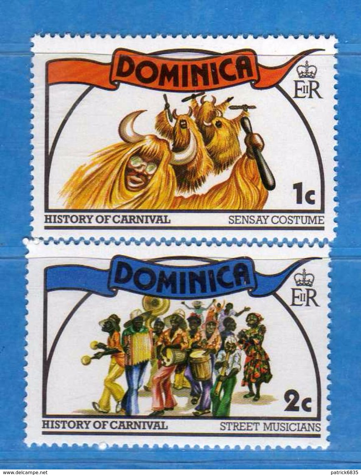 Ref.(MN1) DOMINICA **-1978 - History Of Carnival Yvert. 546-547. MNH. NUOVI  Vedi Descrizione. - Dominica (1978-...)