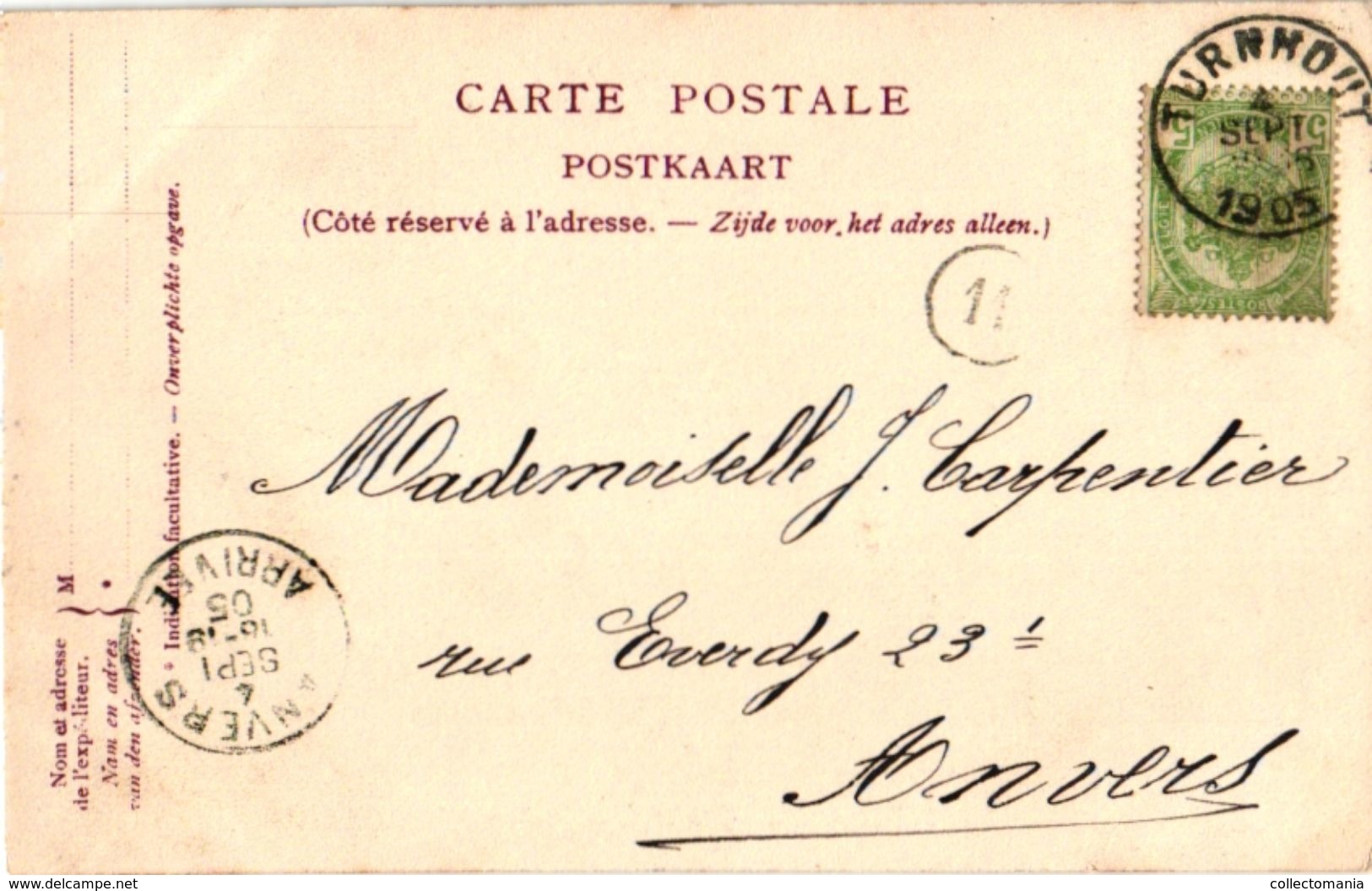 1 CP  Arendonk 1904 Gezicht Op Brug V   Poststempel 1905 - Arendonk