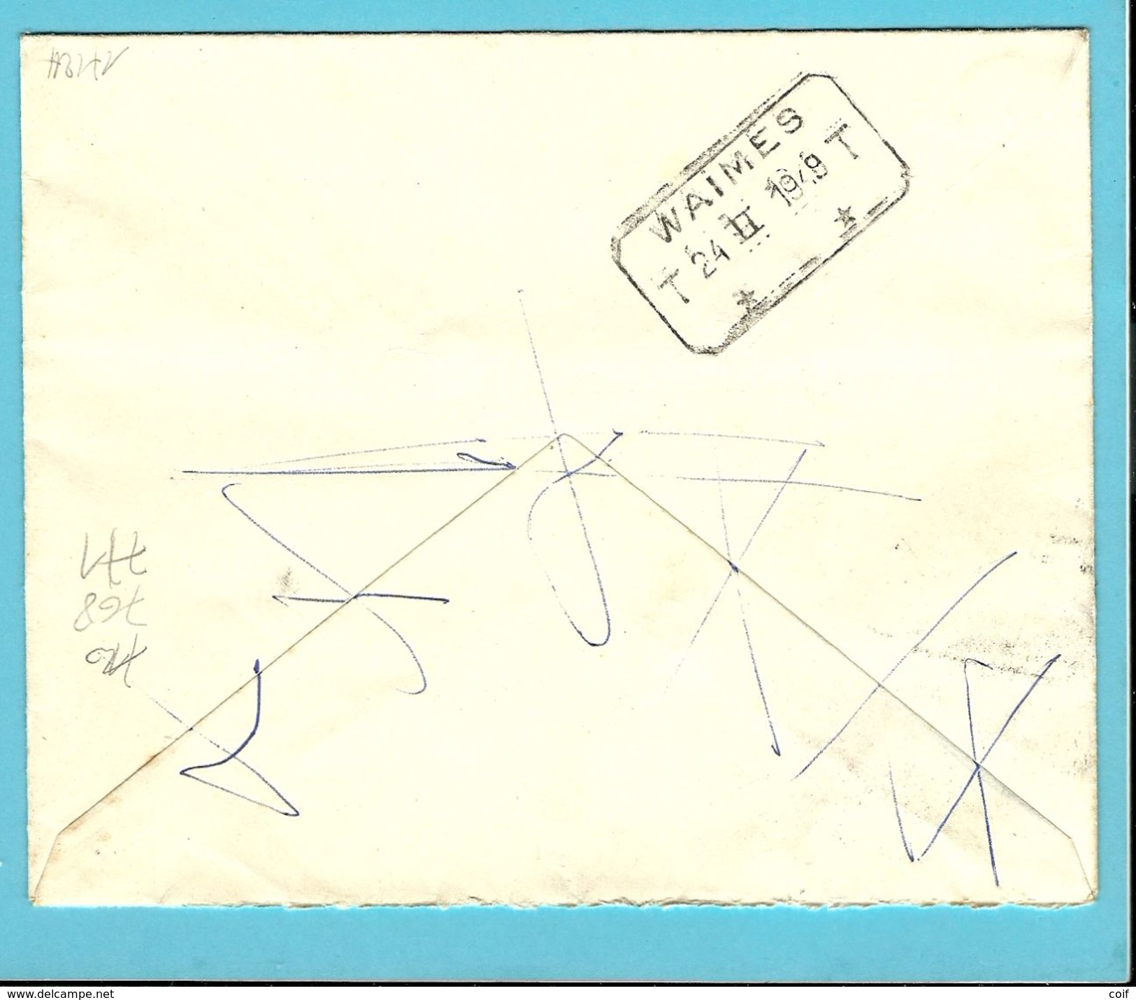 710+768+771 Op Brief Per EXPRES Met Spoorwegstempel WAESMUNSTER , Geschreven "Par Malmedy 1" Verso Telegraaf WAIMES !! - 1948 Export