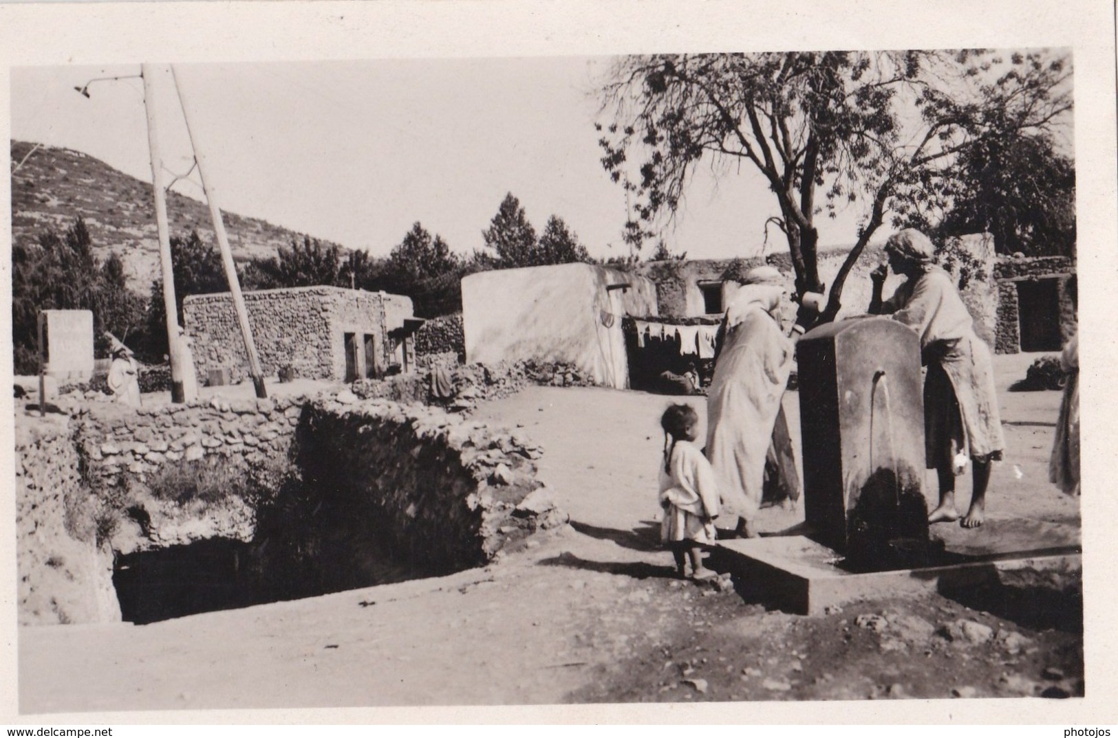 Cartes Postales Photo :Immouzer (Maroc)  4 Cartes Du Village : Troglodytes, Lac Daiet Aoua, Piscine,, Vue ...ed La Cigog - Other & Unclassified