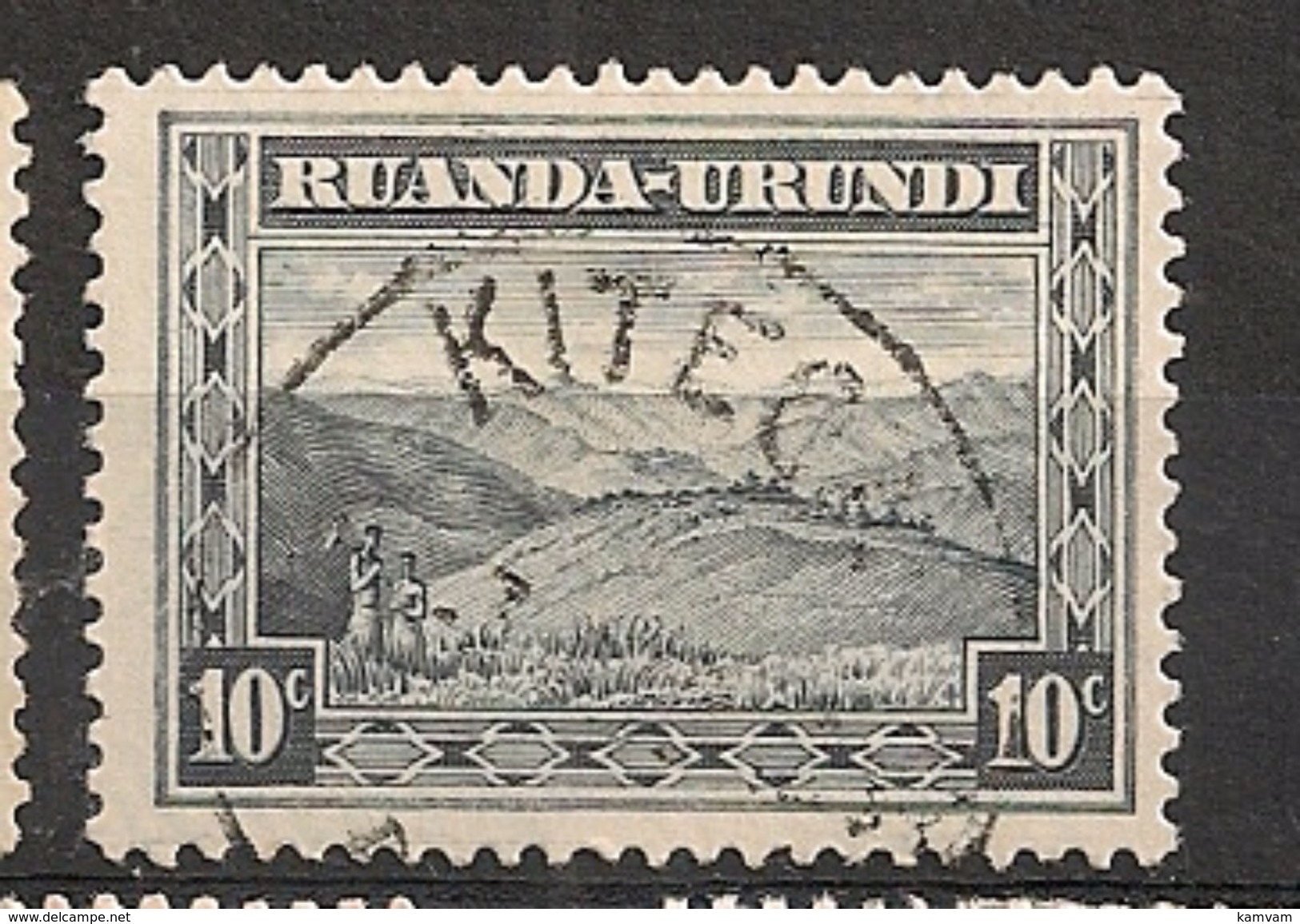 CONGO RUANDA URUNDI 92 KITEGA - Used Stamps