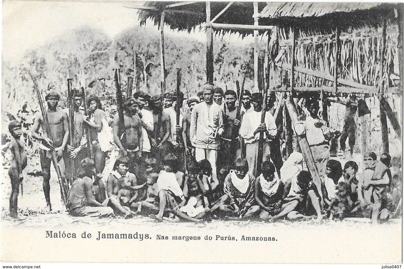 MALOCA DE JAMAMADYS (Brésil) Nas Margens Du Purus Amazonas - Andere