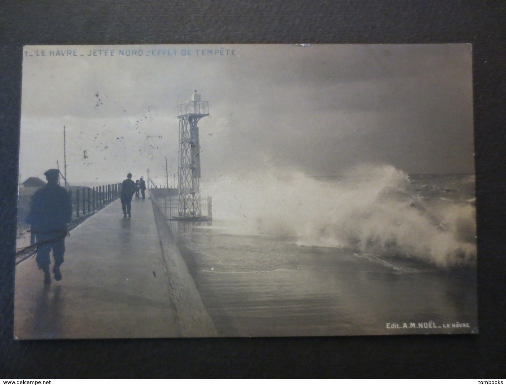 76 - Le Havre  - CPA - Jetée Nord - Effet De Tempête  - 1907 - A.M. Noël Le Havre  - BE - N°1 - - Harbour