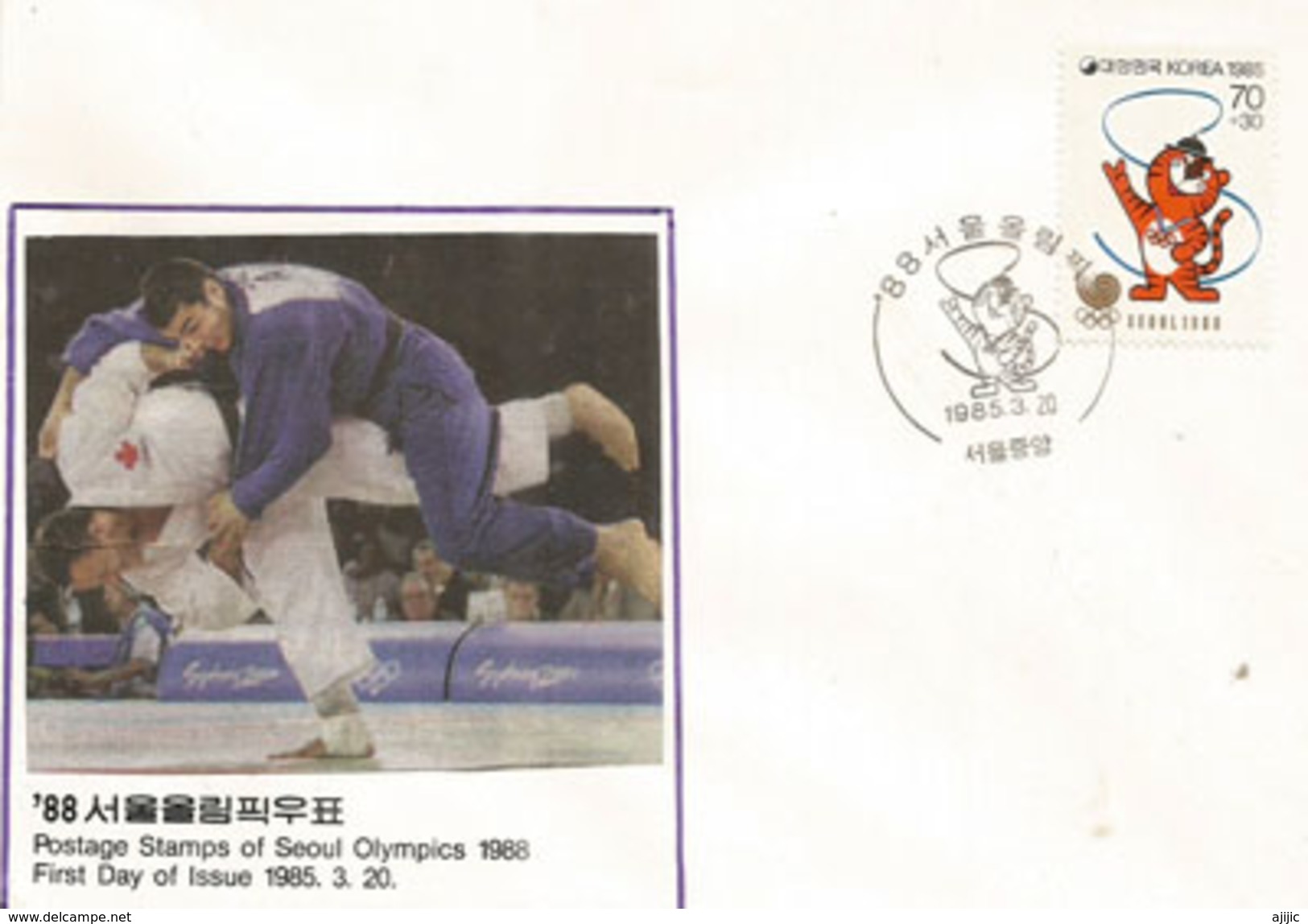 Seoul 1988,  Special Letter Judo South Korea - Judo