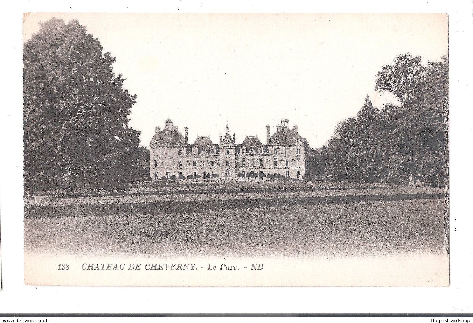 CPA 41 CHATEAU DE CHEVERNY LE PARC  No.138 ND - Cheverny