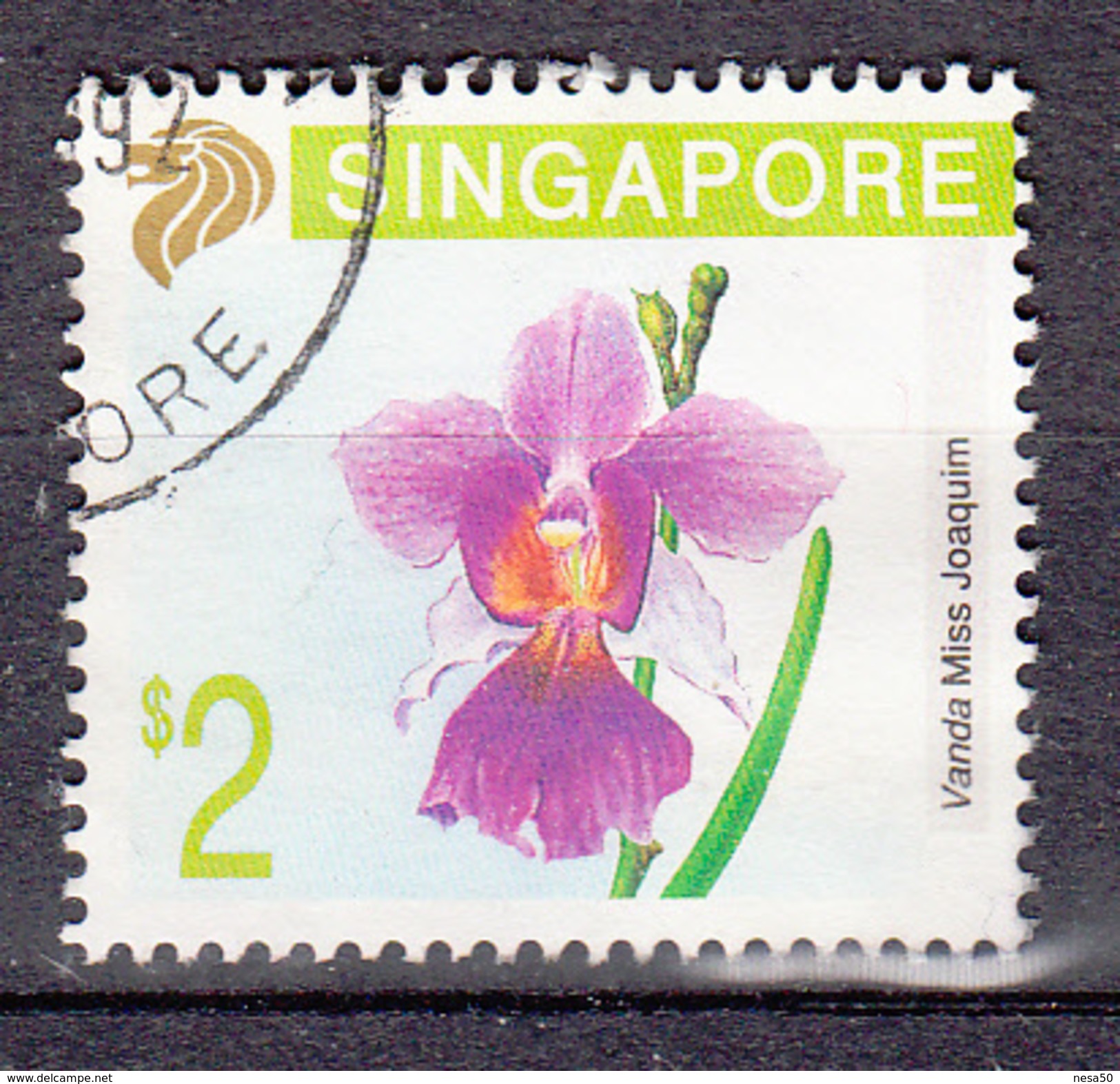 Singapore 1991 Mi Nr 627 2$  Orchidee - Singapore (1959-...)