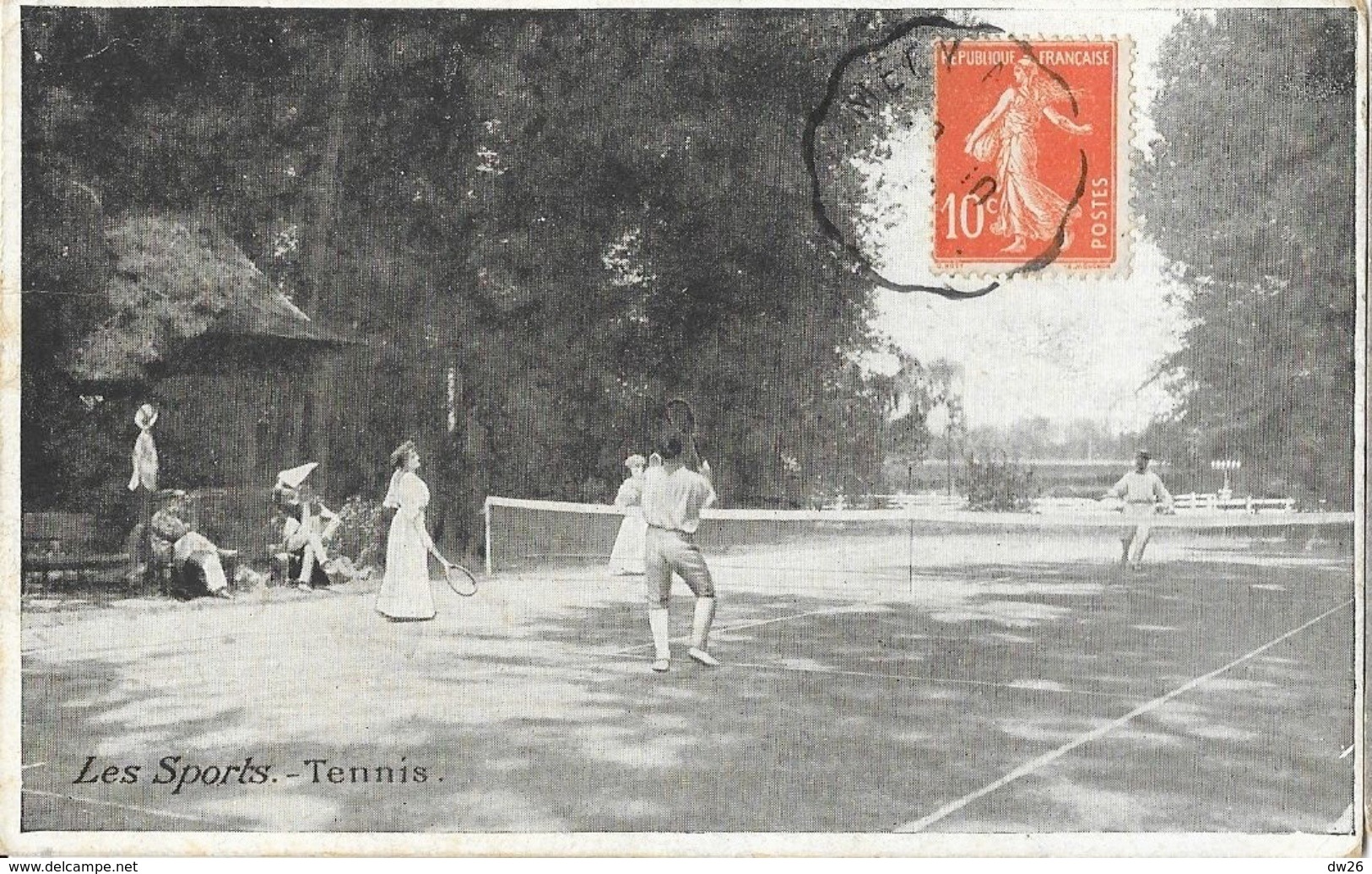 Les Sports - Le Tennis En Double Mixte Au Début Du Siècle (1910) - Tennis