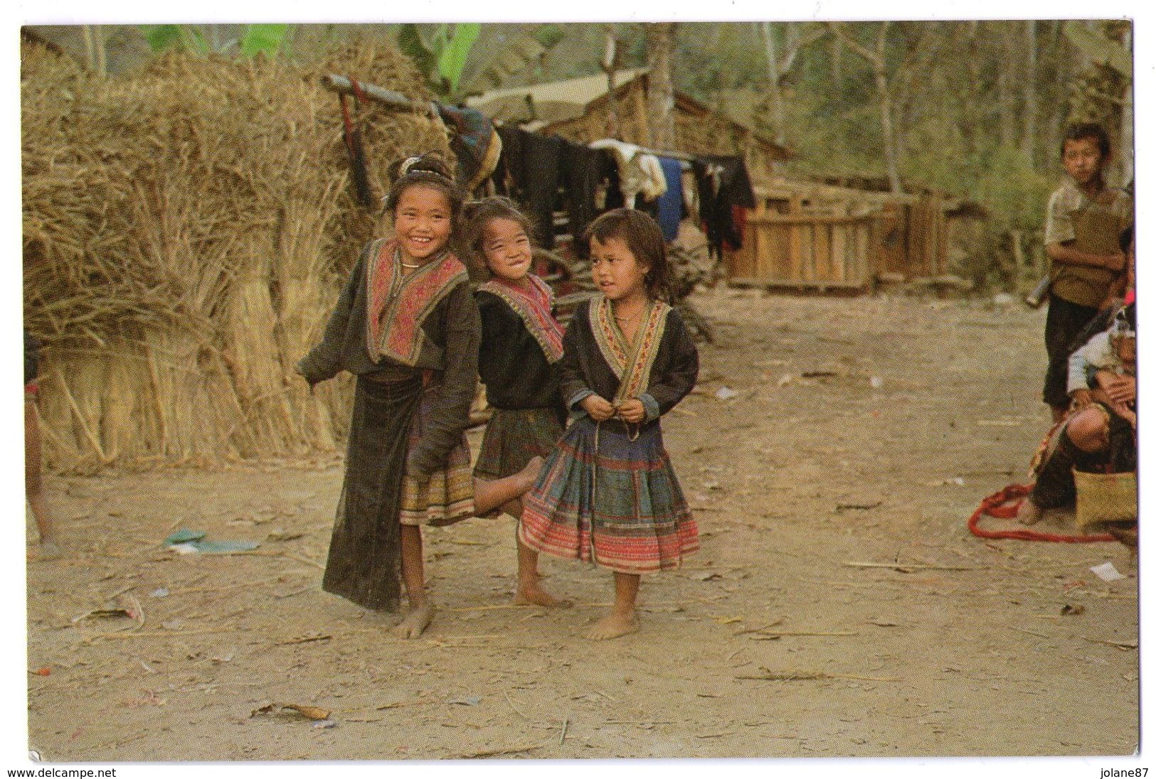 CPM     THAILAND    THAI HILI TRIBE MEO CHILDRENS   IN CHIANGMAI NORTH THAILAND    ENFANTS PETITES FILLES - Thailand