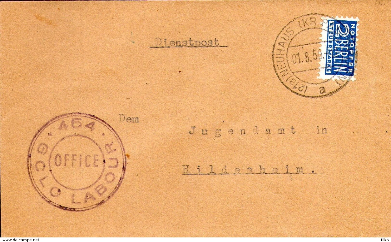 Neuhaus/Paderborn,01.08.1950 To Hildesheim,see Scan - Autres & Non Classés
