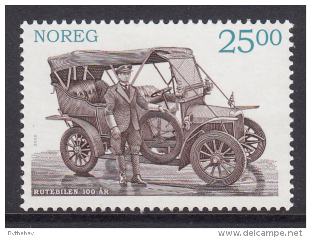 Norway 2008 Scott #1553 25k Auto Used On 1st Bus Route Centenary - Unused Stamps
