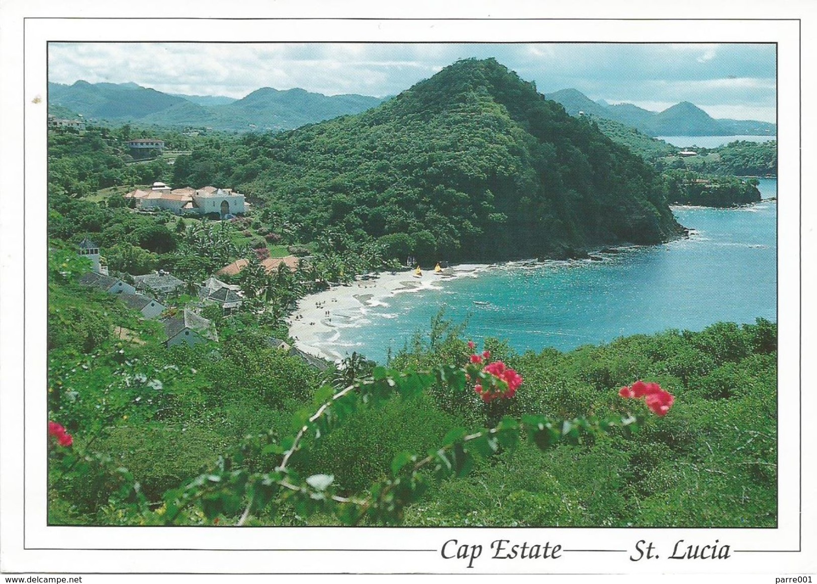 St Lucia 2009 Castries Swimming Olympic Games Beijng Viewcard - St.Lucia (1979-...)