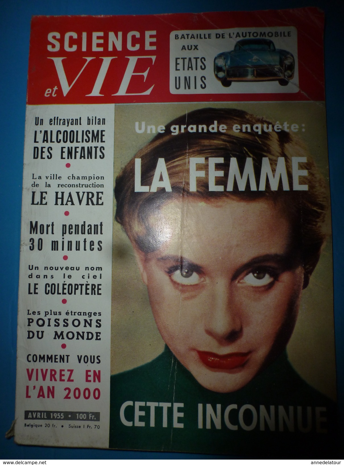 1955 SCIENCE Et VIE  --> Le Havre , Champion D'Europe De La Reconstruction; ALCOOLISME Des Enfants ; Etc - Science