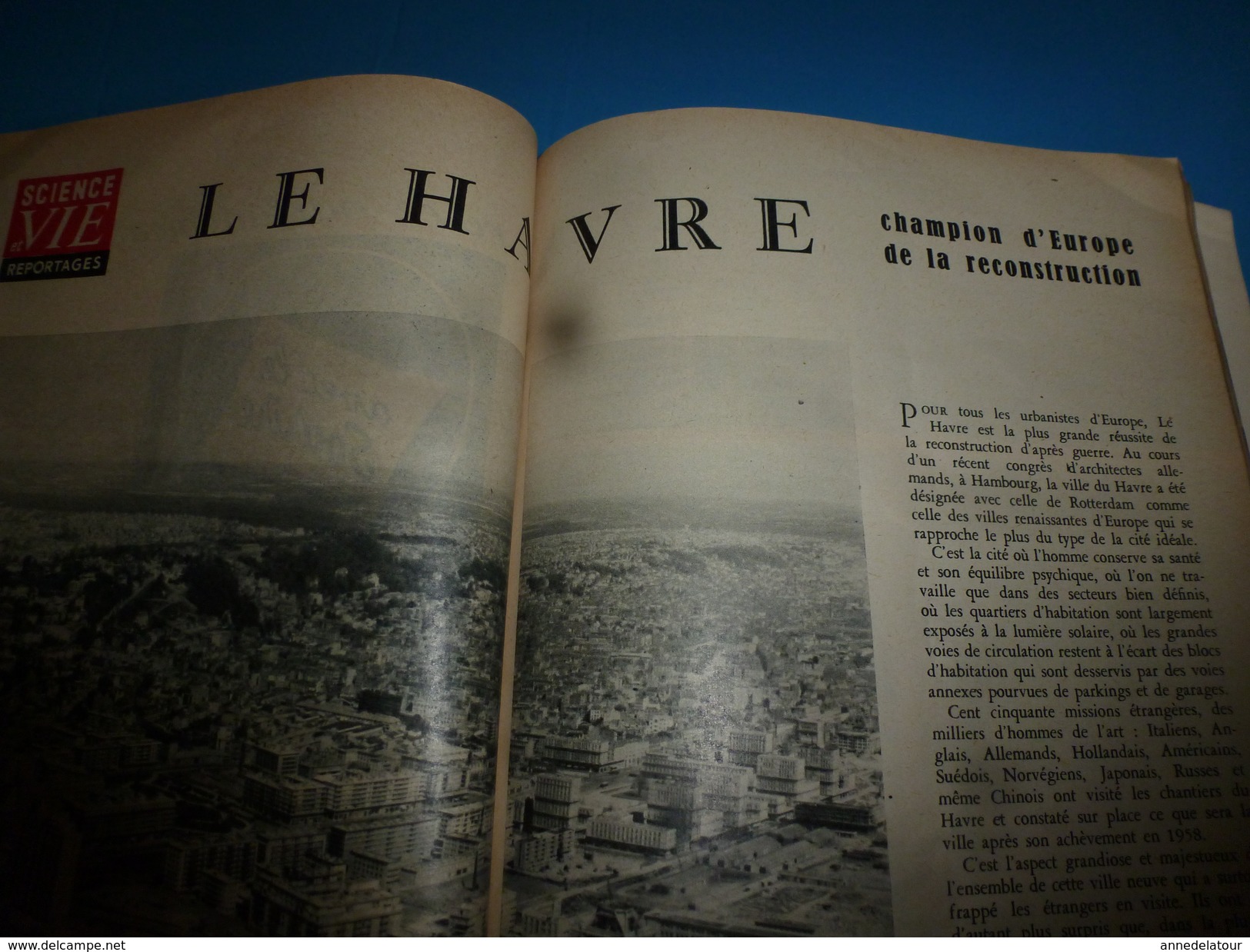 1955 SCIENCE Et VIE  --> Le Havre , Champion D'Europe De La Reconstruction; ALCOOLISME Des Enfants ; Etc - Science