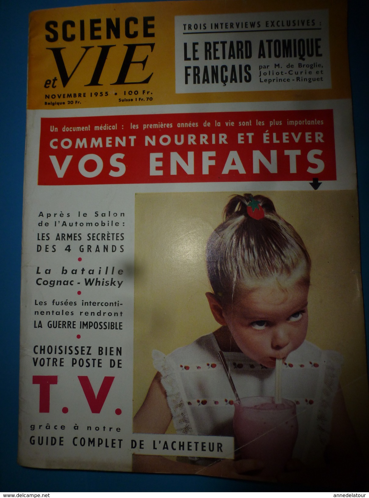 1955 SCIENCE Et VIE  -->Comment Nourrir Et élever Vos Enfants; Etc - Scienze