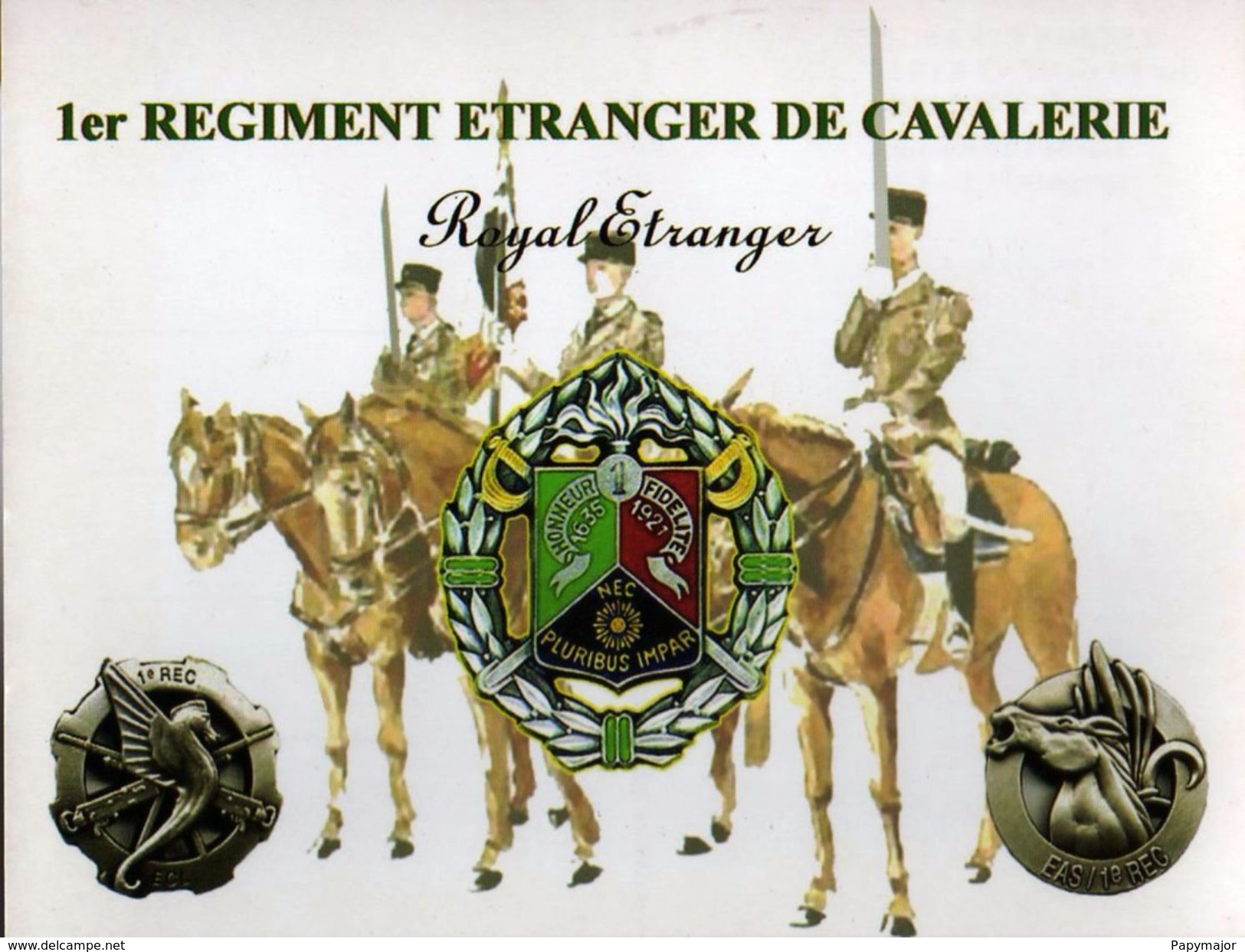 Militaria -   1er Régiment Etranger De Cavalerie - Garde à L'Etendard - - Drapeaux