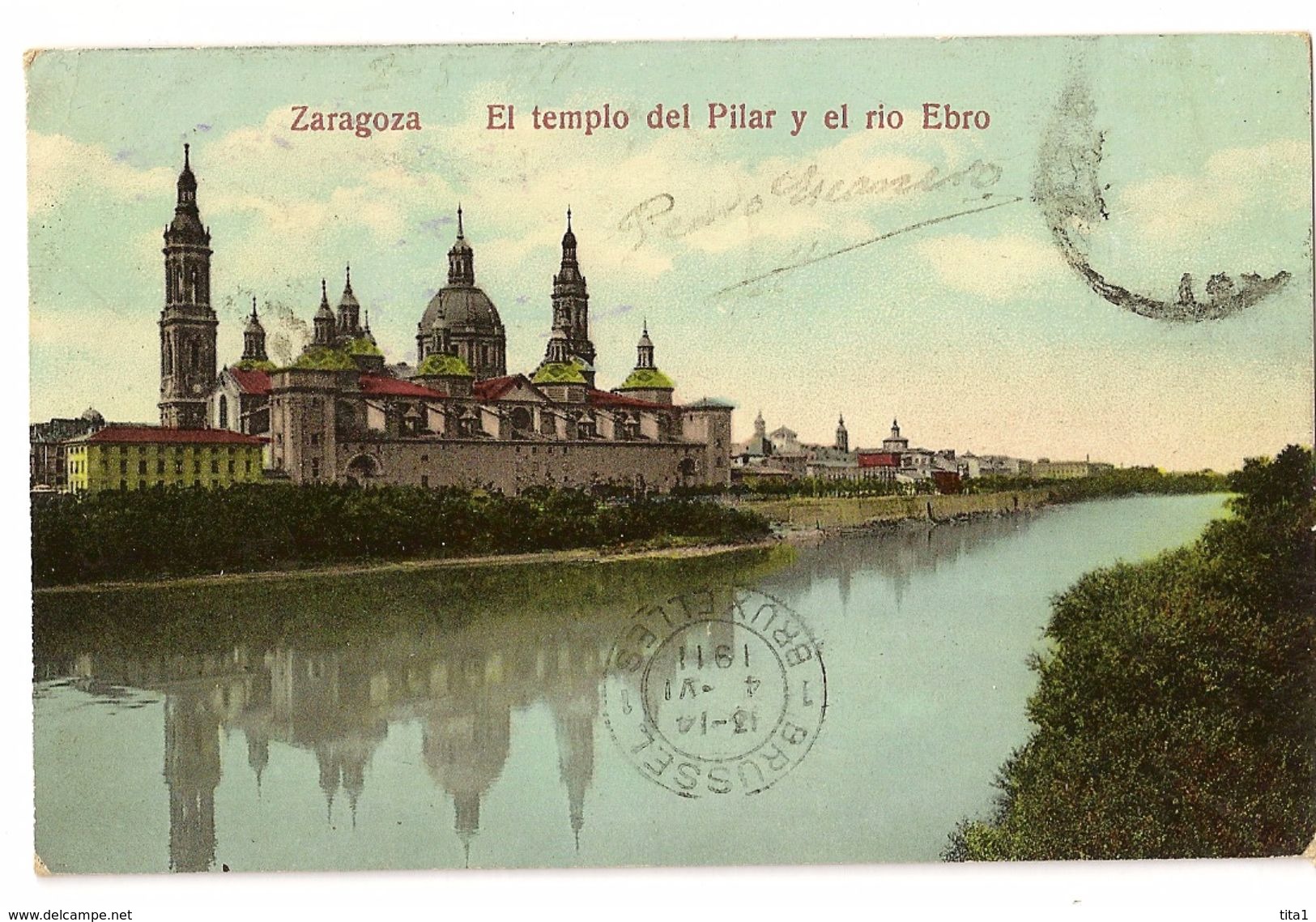 S6470 -  Zaragoza - El Templo Del Pilar Y El Rio Ebro - Zaragoza