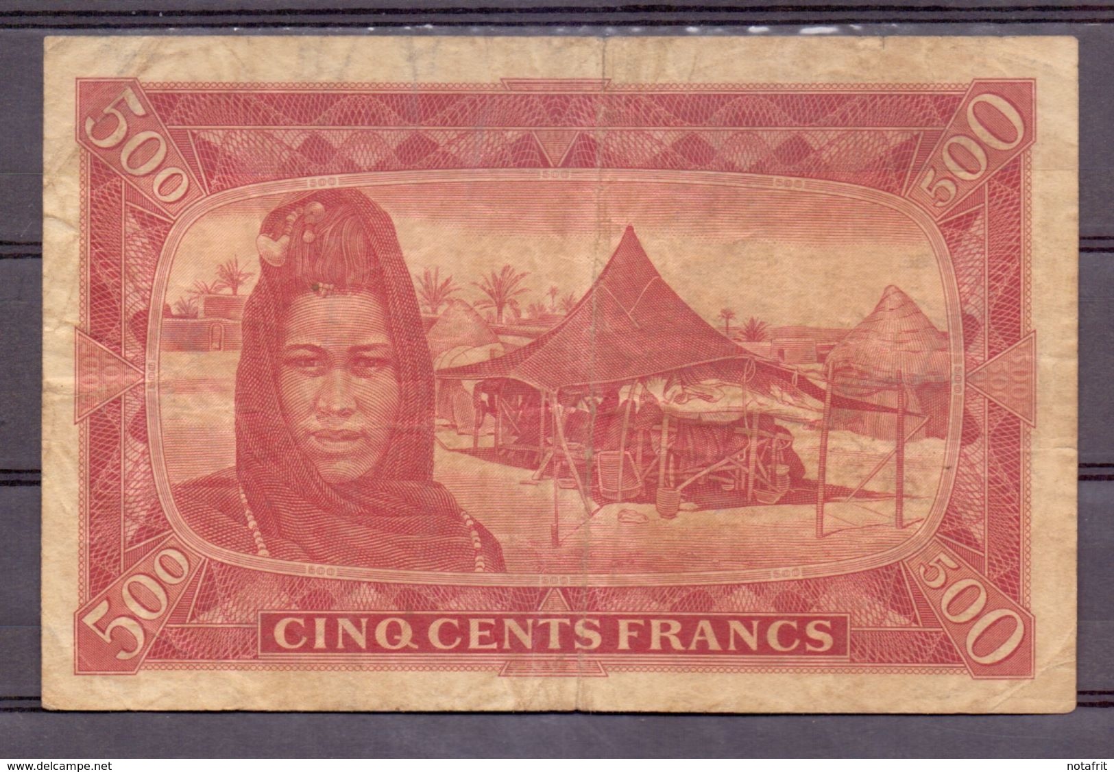 Mali 500 Fr 1960 Red  Very Rare - Malí