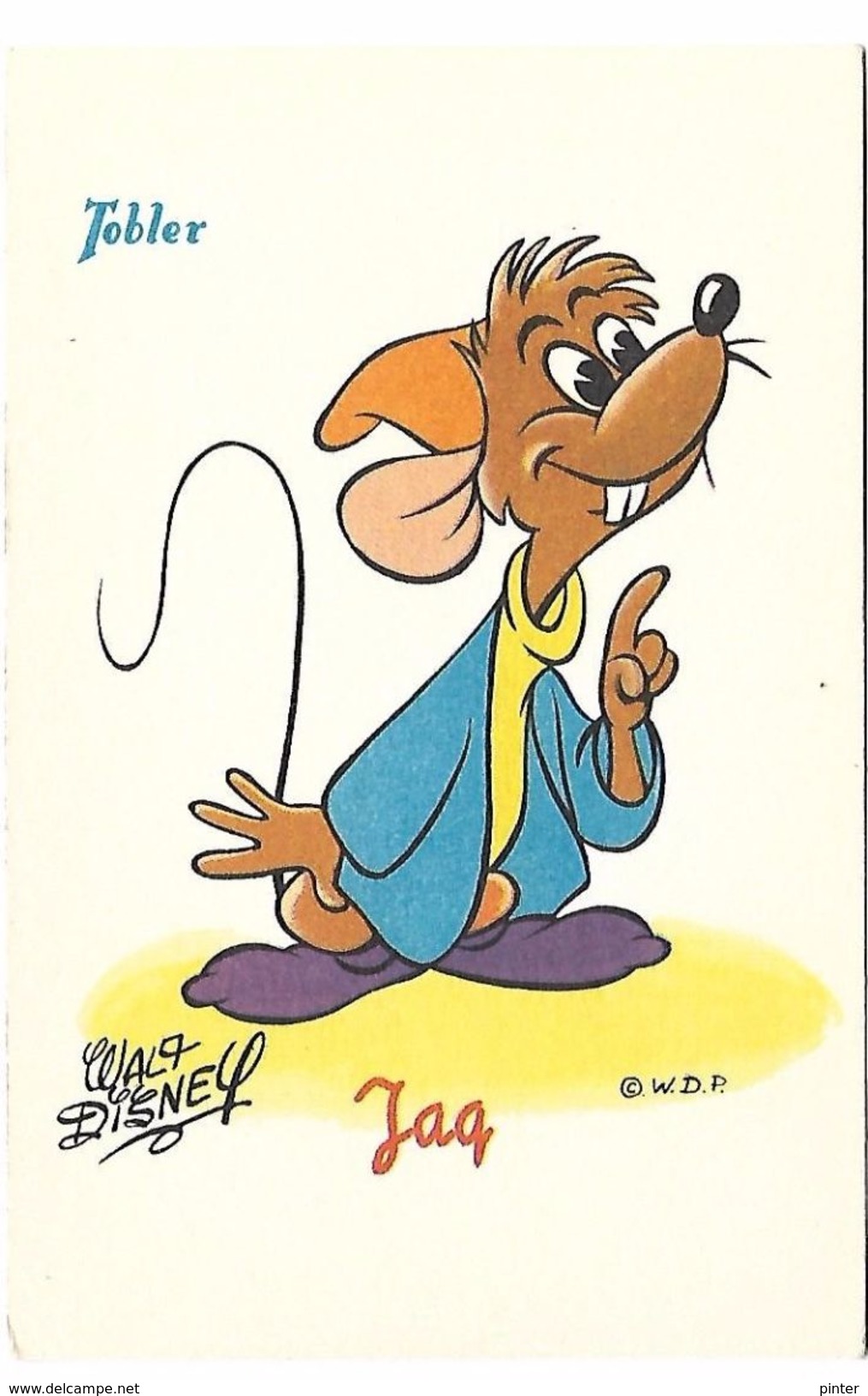 WALT DISNEY - JAQ - Tobler - Autres & Non Classés