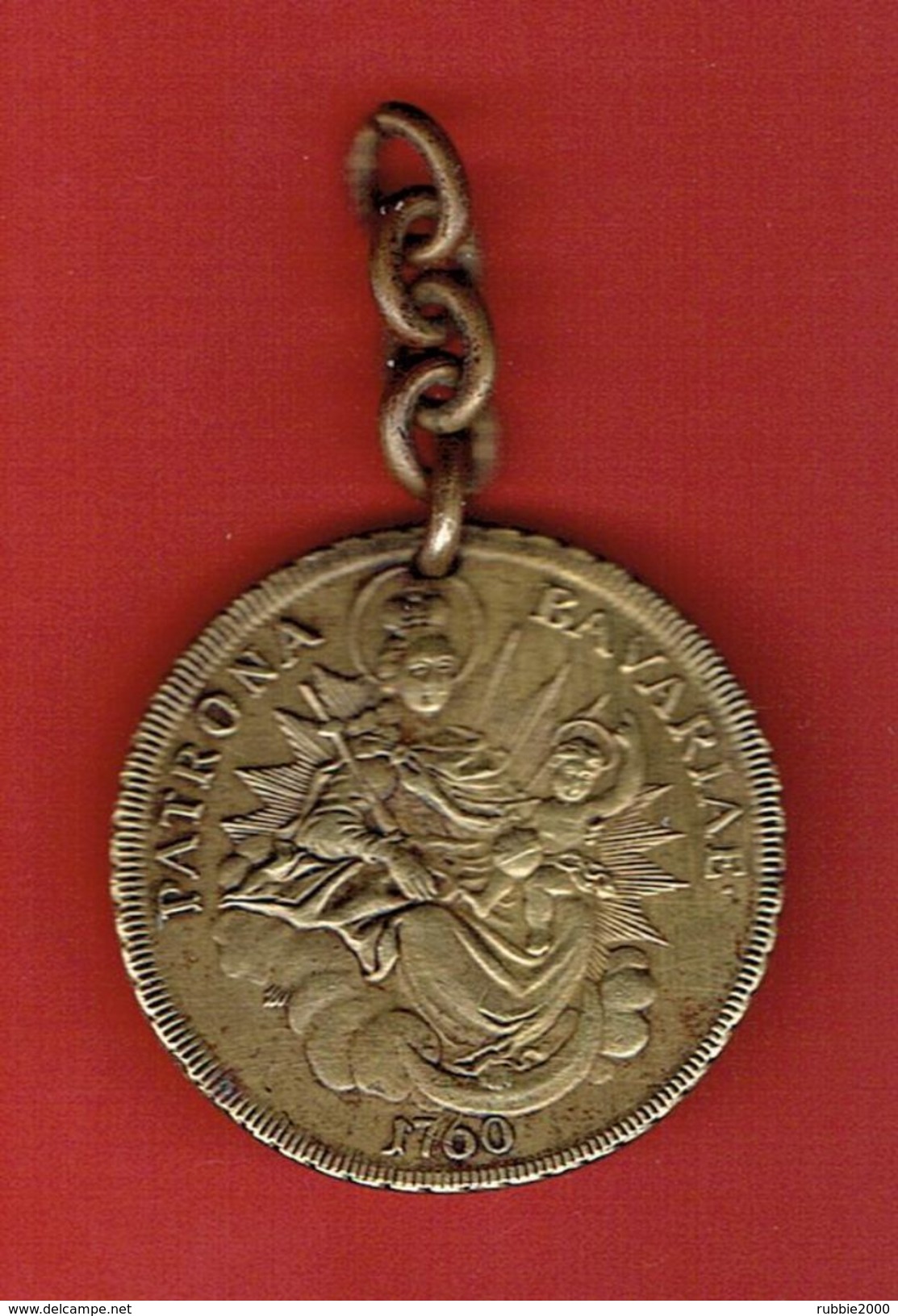 MEDAILLE MAXIMILIEN III JOSEPH DE BAVIERE ALLEMAGNE 1760 BAYERN MAXIMILIAN III PATRONA BAVARIAE - Royaux/De Noblesse