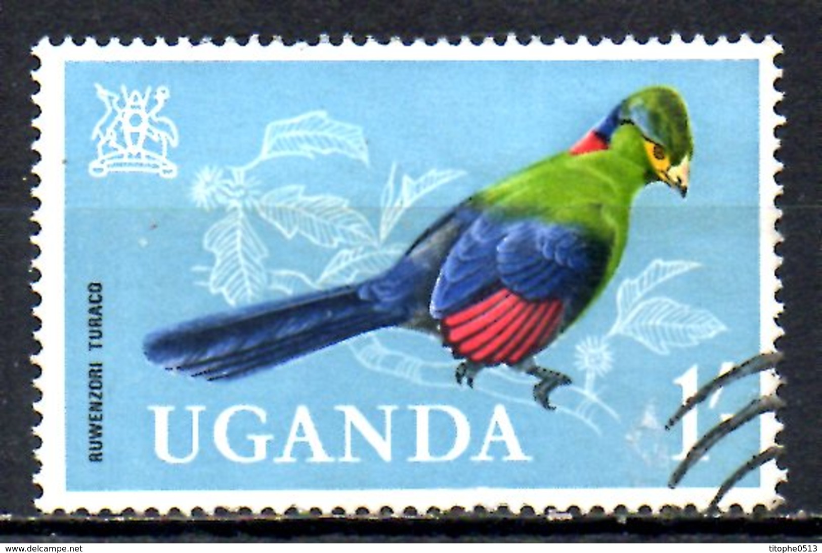 OUGANDA. N°72 De 1965 Oblitéré. Touraco. - Cuco, Cuclillos