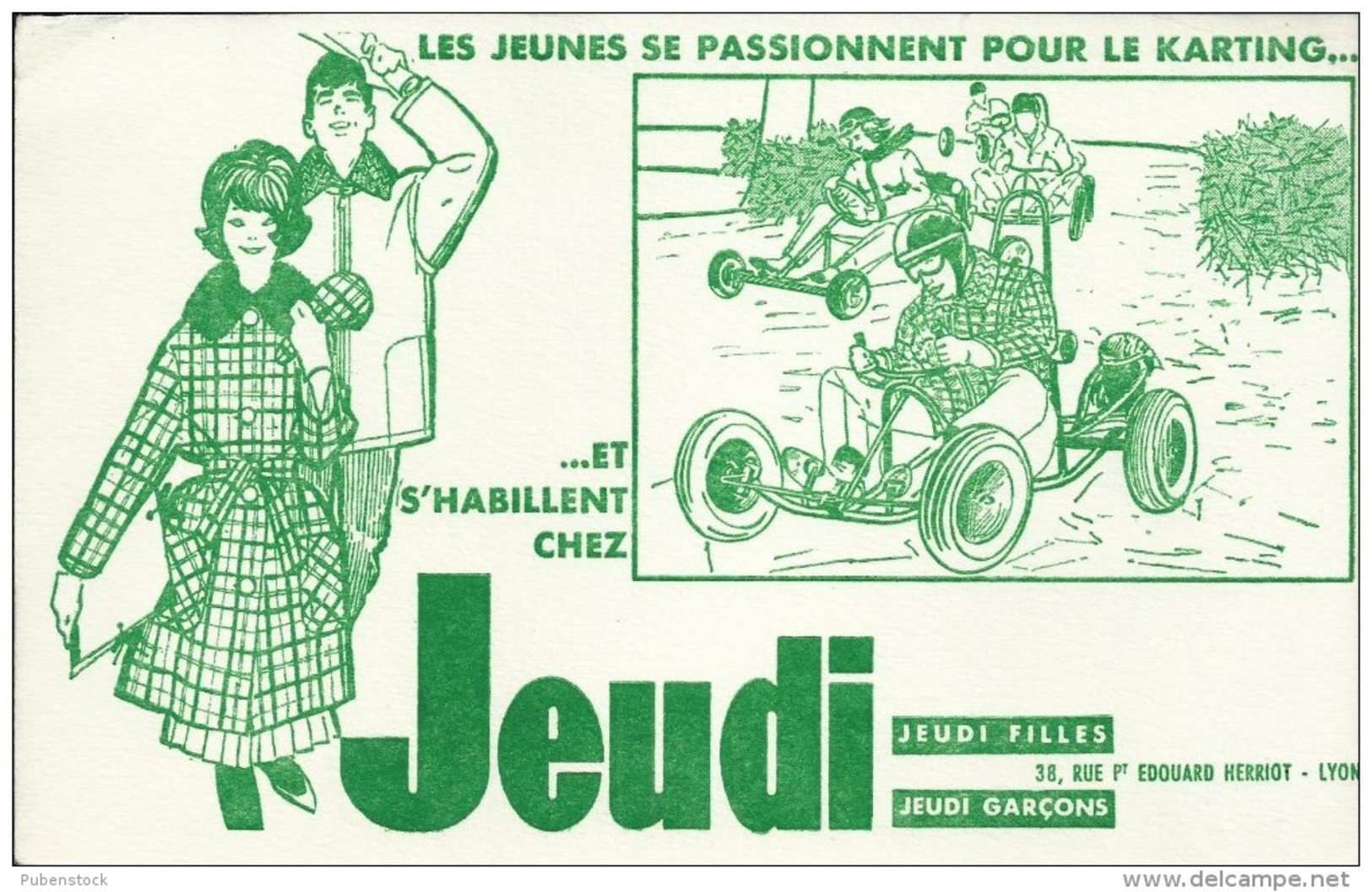 Buvard "JEUDI". - Textile & Vestimentaire