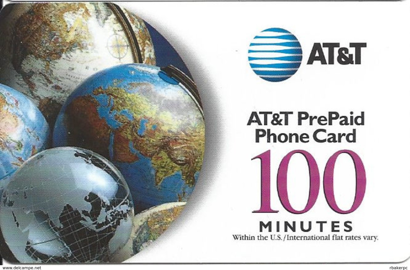 AT&T Plastic PrePaid Phone Card - AT&T