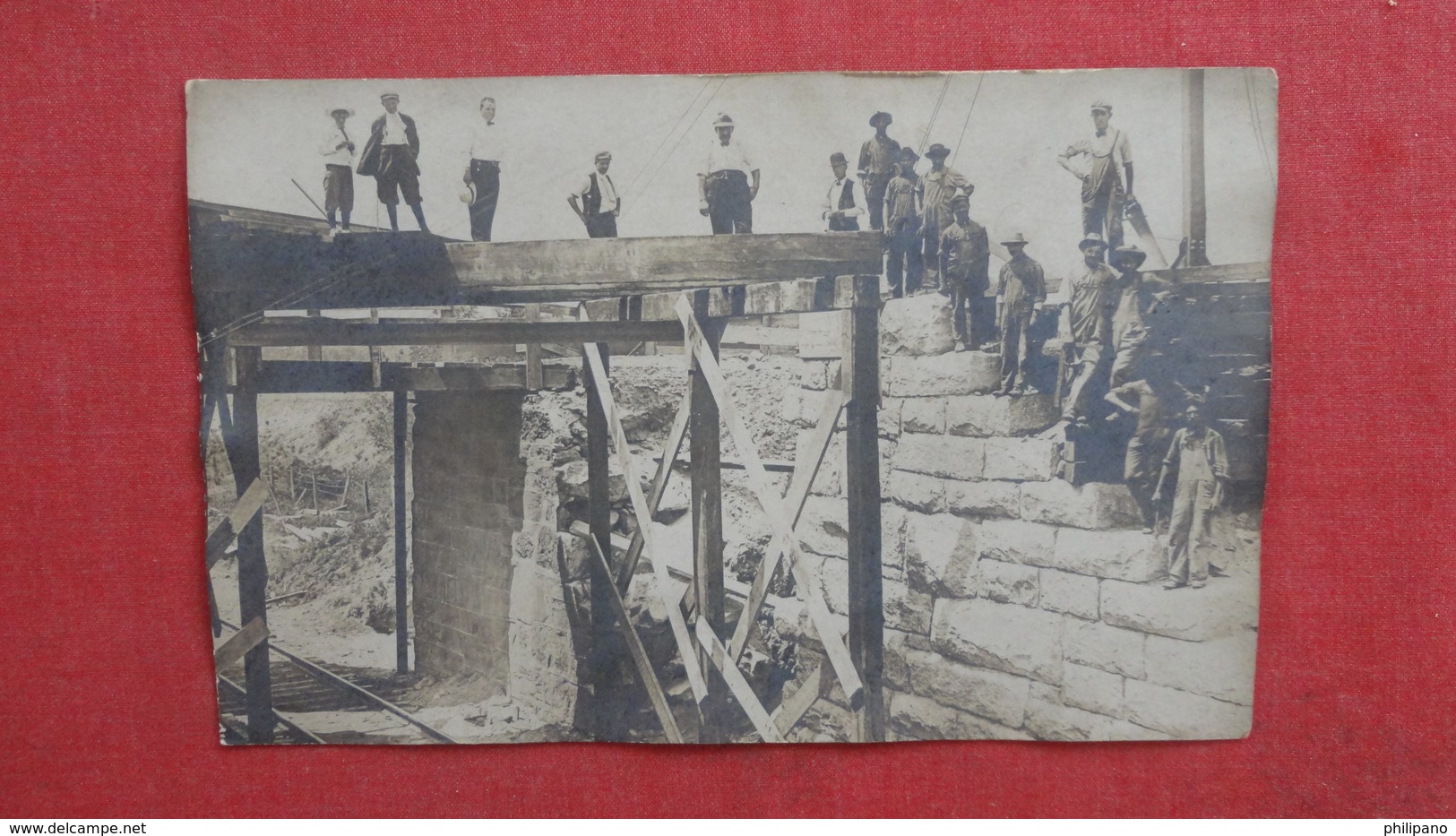 RPPC Construction Crew At Work  Ref 2645 - To Identify