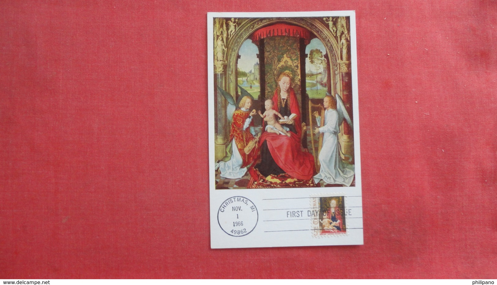 Maximum Card First Day Of Issue  Madonna & Child With Angels Ref 2645 - Virgen Mary & Madonnas