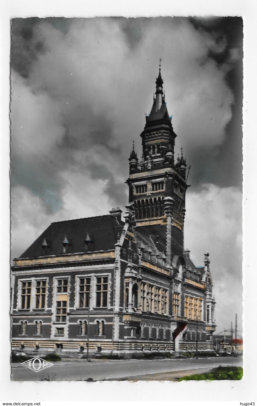 DUNKERQUE EN 1955 - N° 220 - L' HOTEL DE VILLE - FORMAT CPA NON VOYAGEE - Dunkerque