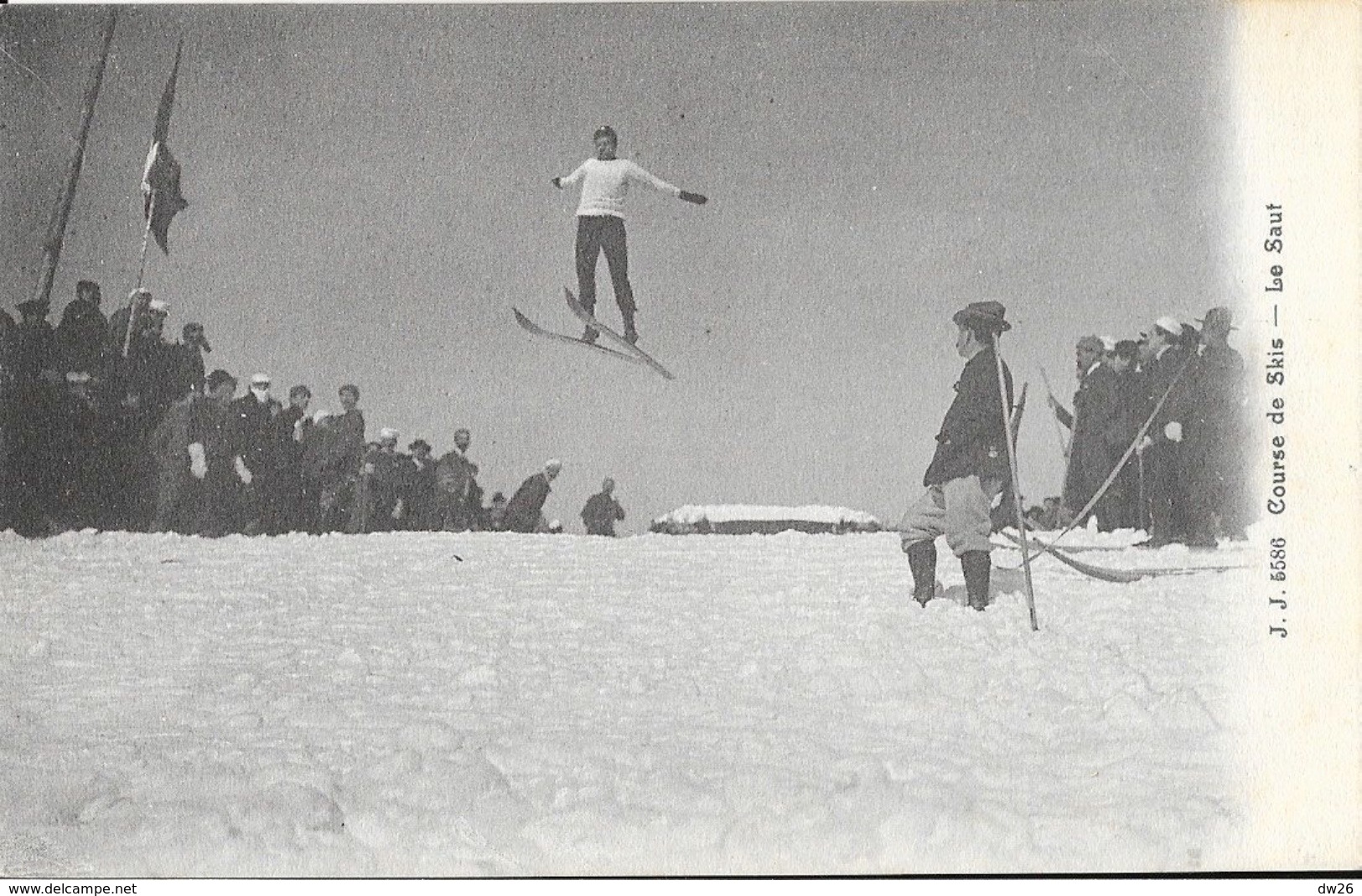 Sports D'hiver: Course De Skis, Le Saut - Edition Jullien Frères - Carte J.J. N° 5586  Non Circulée - Sports D'hiver