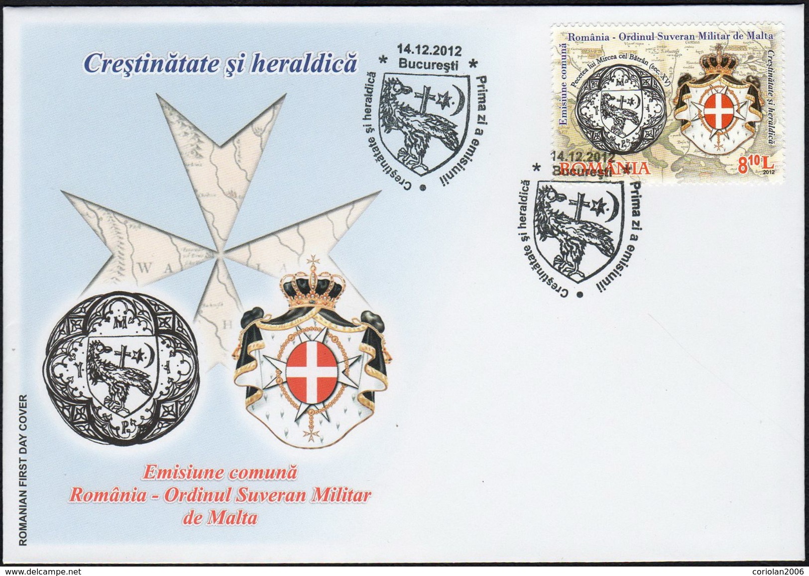 Romania 2012 / Joint Issue With Malta Order FDC - Emissioni Congiunte