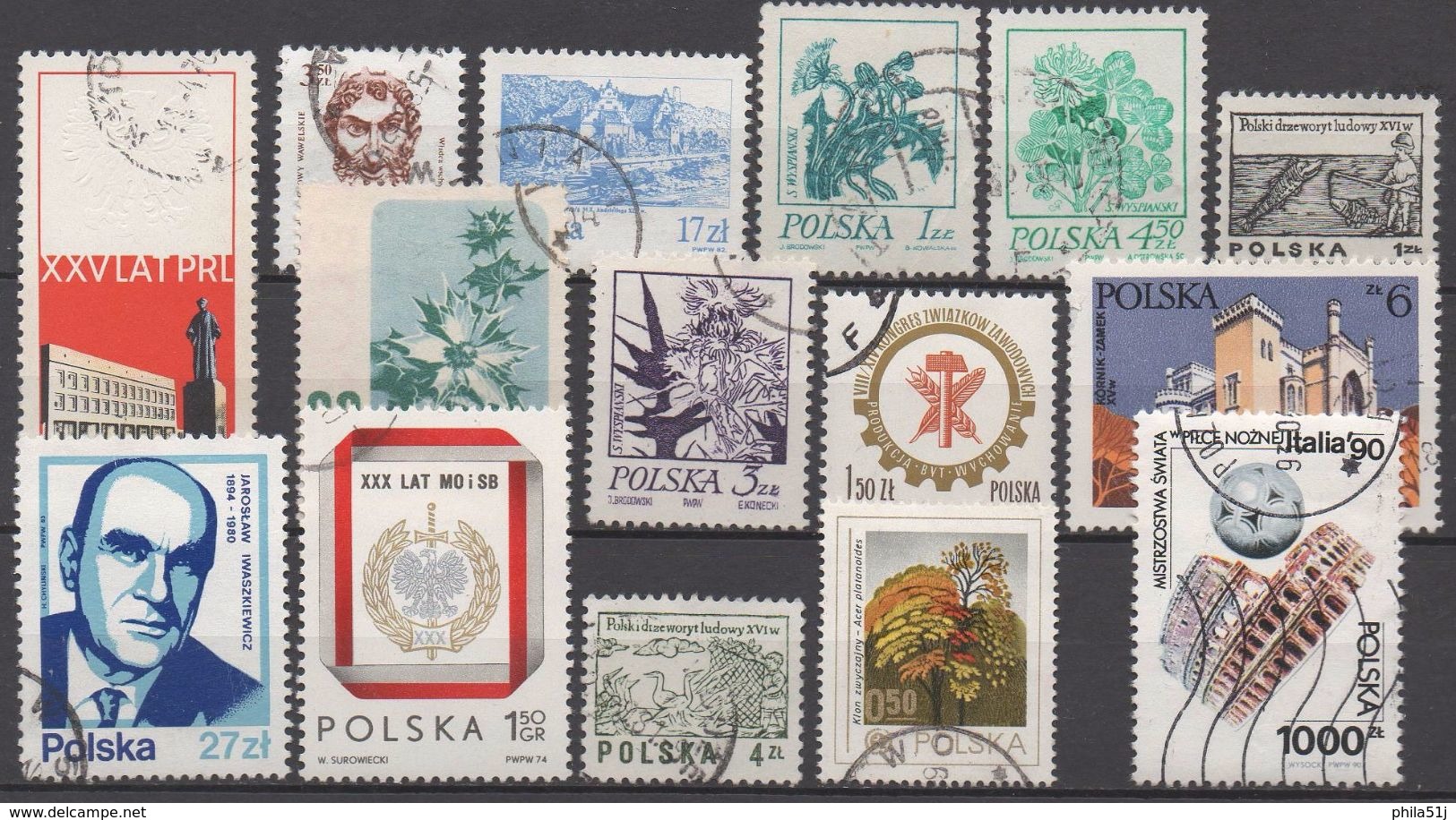 POLOGNE  N°LOT OBL VOIR SCAN - Collections