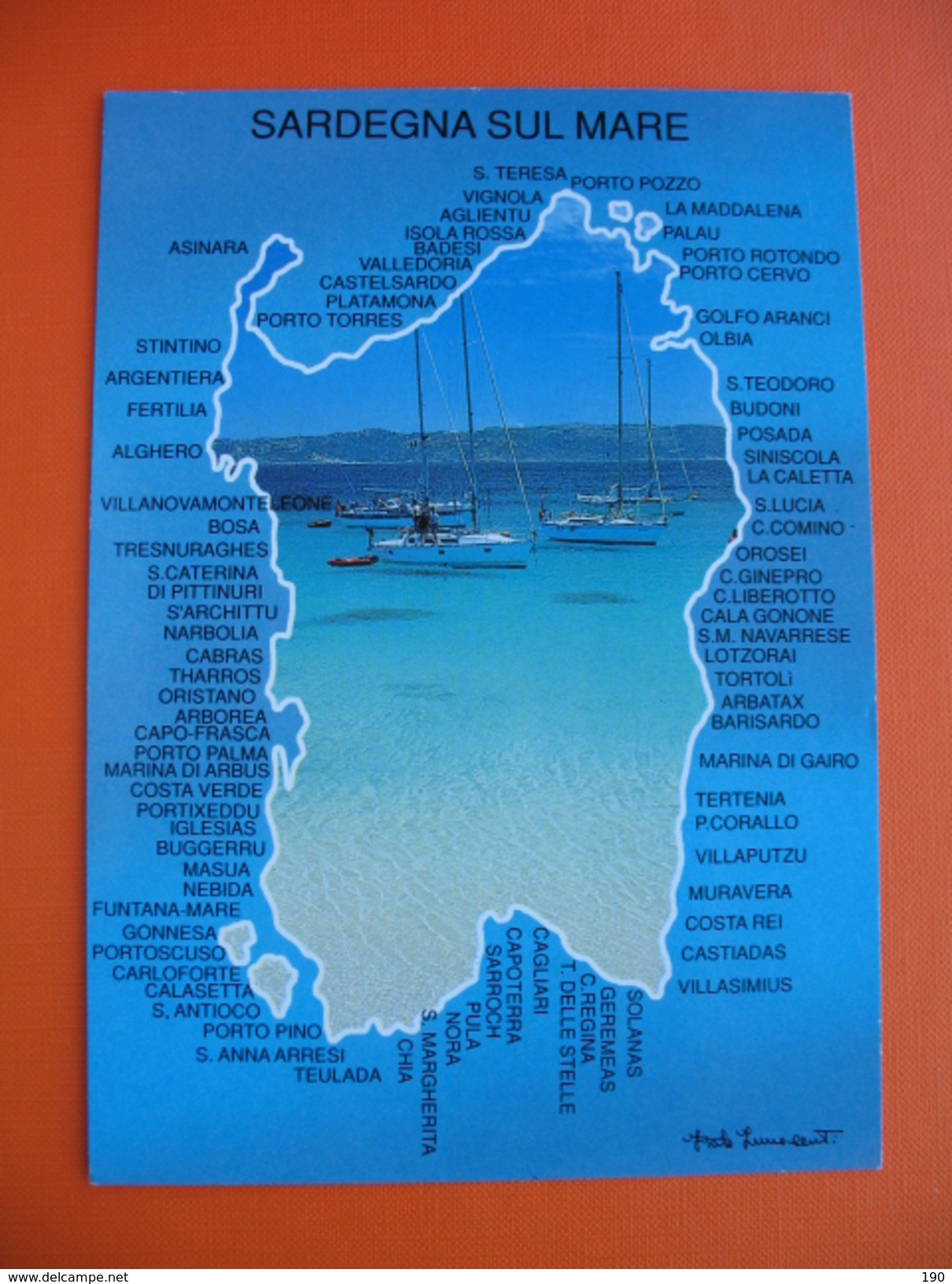 SARDEGNA SUL MARE.MAP - Andere & Zonder Classificatie