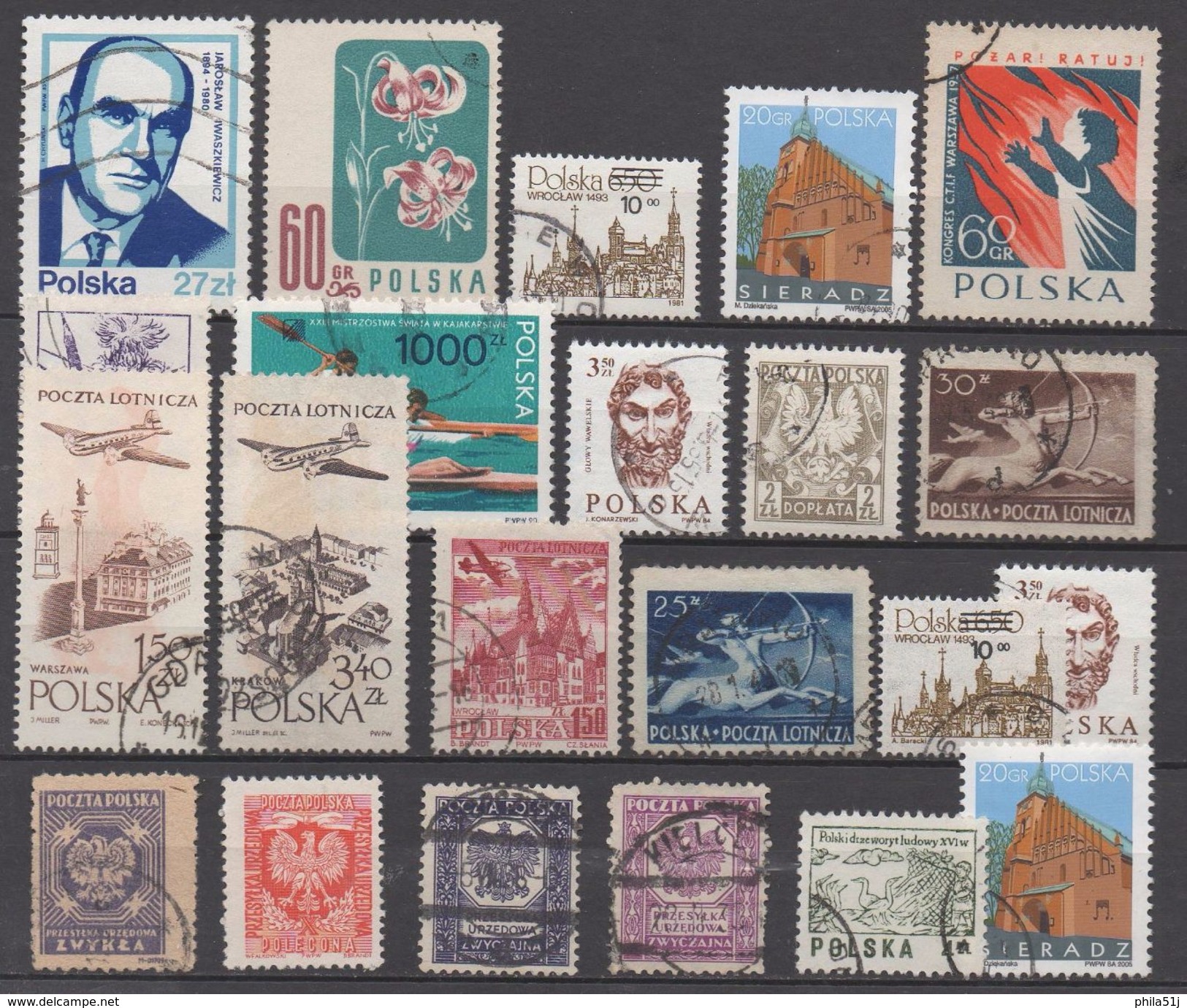 POLOGNE  N°LOT OBL VOIR SCAN - Collections