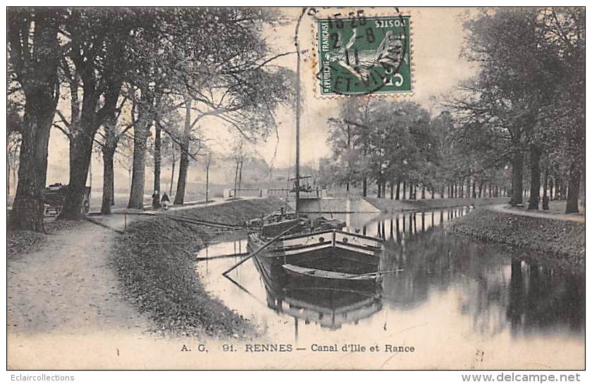 Rennes     35       Canal D'Ile Et Rance       (voir Scan) - Rennes