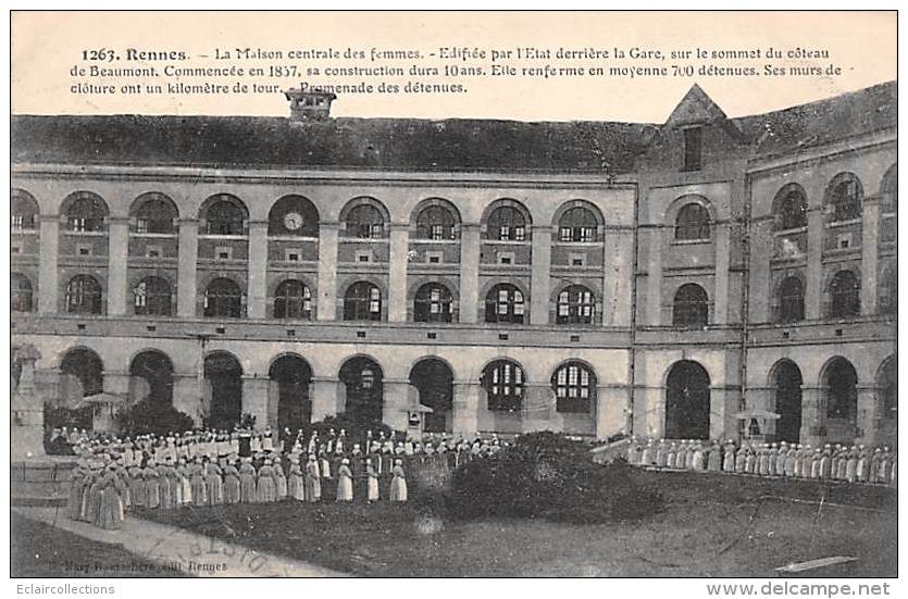 Rennes     35       Prison. La Maison Centrale  Des Femmes   (voir Scan) - Rennes