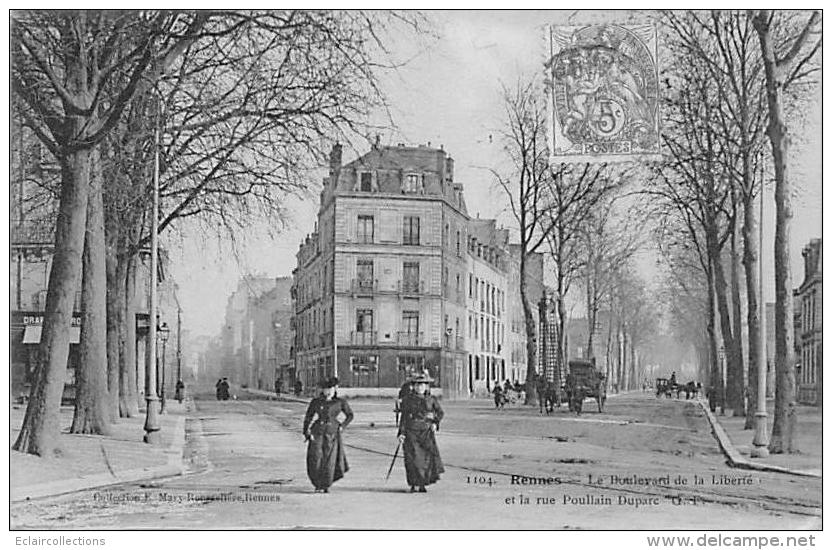 Rennes     35      Le Boulevard De La Liberté     (voir Scan) - Rennes