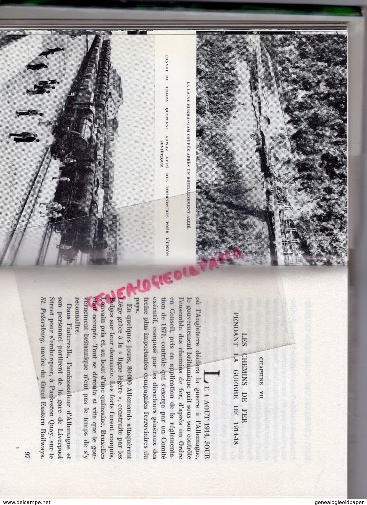 LES CHEMINS DE FER EN GUERRE-E.F. CARTER-PRESSES DE LA CITE-1973- SECESSION-SOUDAN GUERRE BOERS-14-18-ANGLETERRE-EGYPTE- - Railway & Tramway