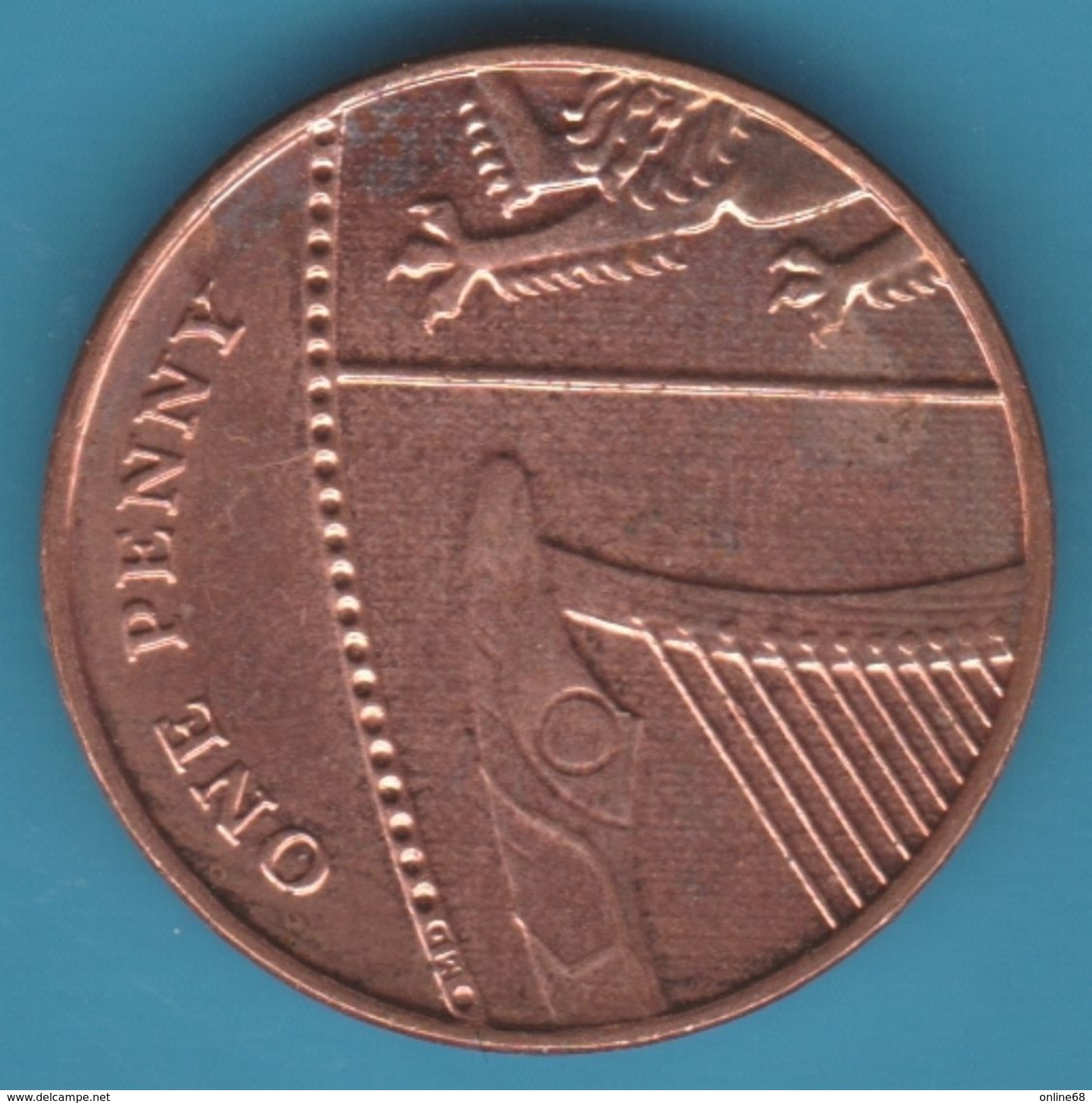 GB 1 PENNY 2013 KM# 1107 Elizabeth II - 1 Penny & 1 New Penny