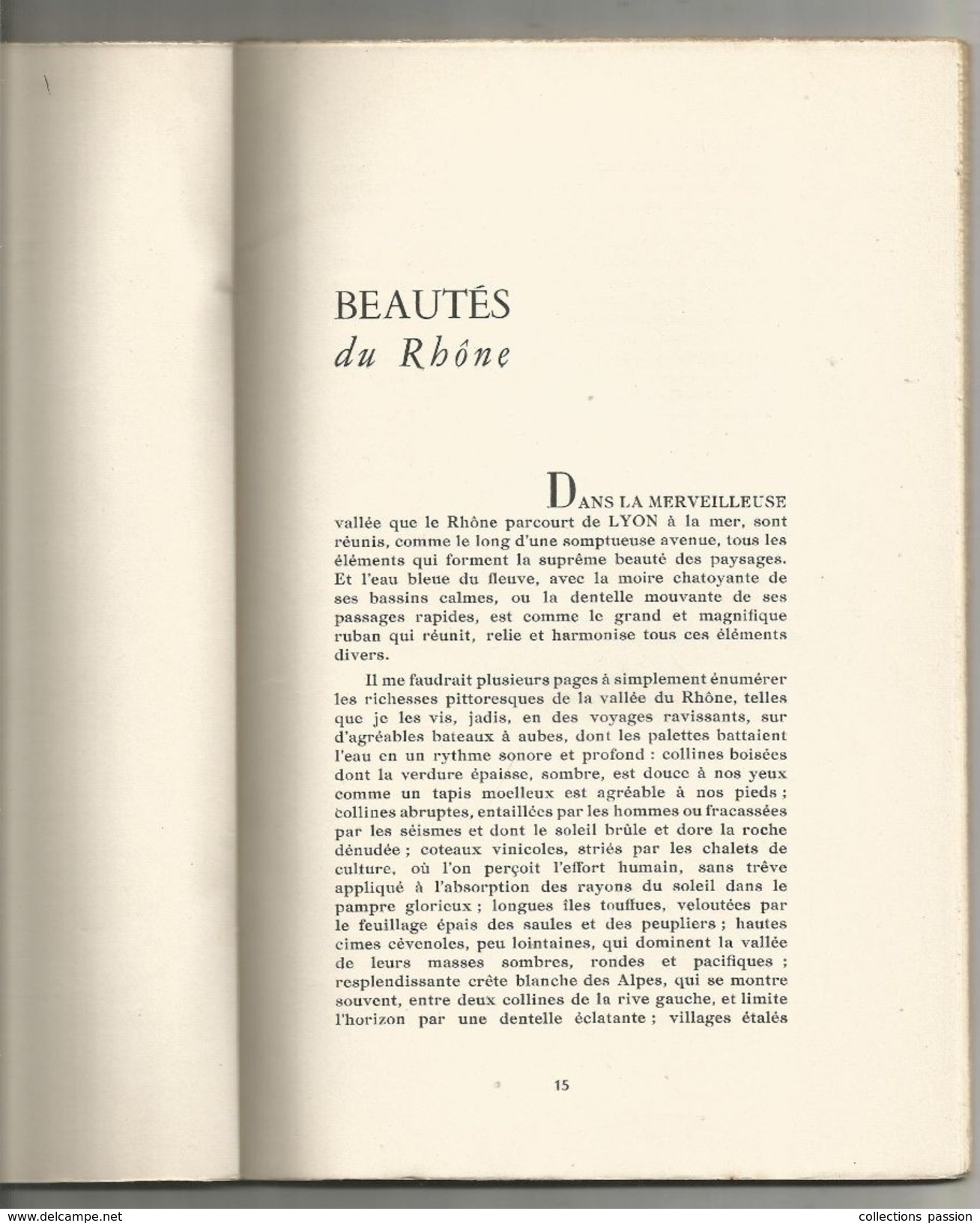 Régionalisme , L'OFFRANDE AU RHÔNE , Hommage à VALENCE Aux Mémoires Romaines, 1951, Frais Fr : 3.45 Euros - Rhône-Alpes