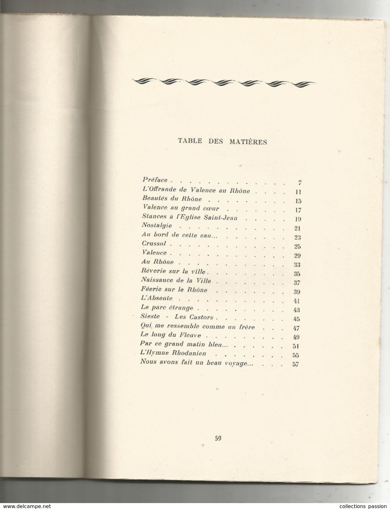 Régionalisme , L'OFFRANDE AU RHÔNE , Hommage à VALENCE Aux Mémoires Romaines, 1951, Frais Fr : 3.45 Euros - Rhône-Alpes