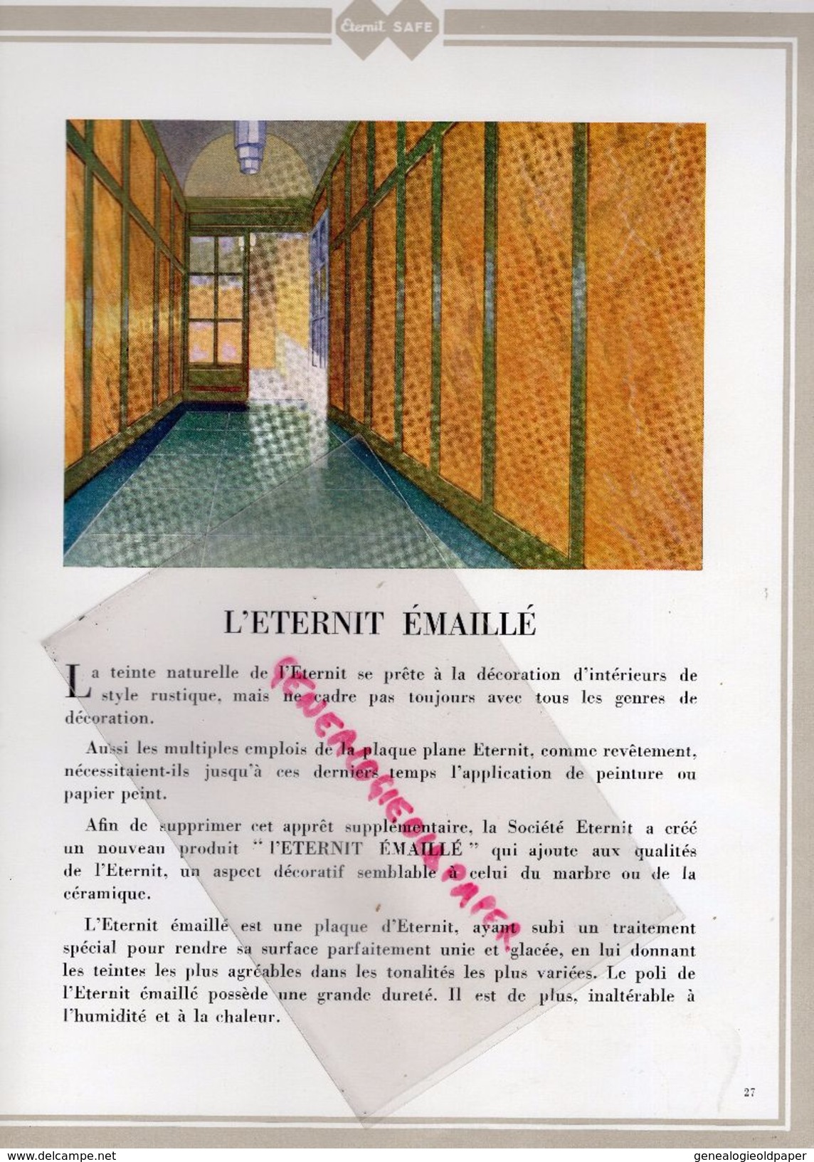 59- PROUVY-THIANT-87-LEVEQUE LIMOGES- MAGNIFIQUE CATALOGUE ETERNIT-CIMENT AMIANTE MINES ASBESTE-ARDOISE-PLAQUE ONDULEE-