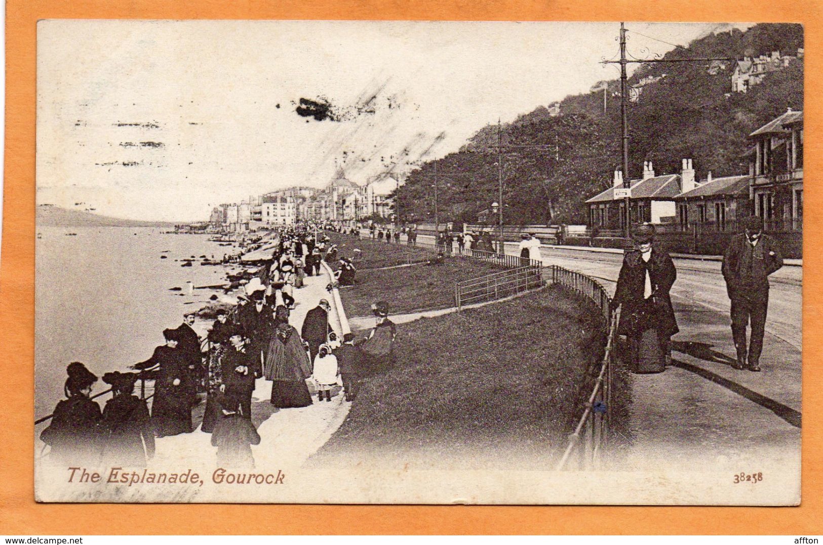 Gourock The Esplenade UK 1905 Postcard - Renfrewshire