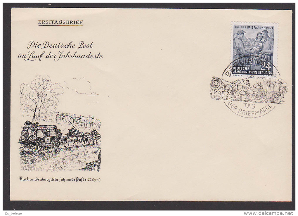 Tag Der Briefmarke 1953 FDC 396 Neubrandenburgische Fahrende Post - Sonstige & Ohne Zuordnung