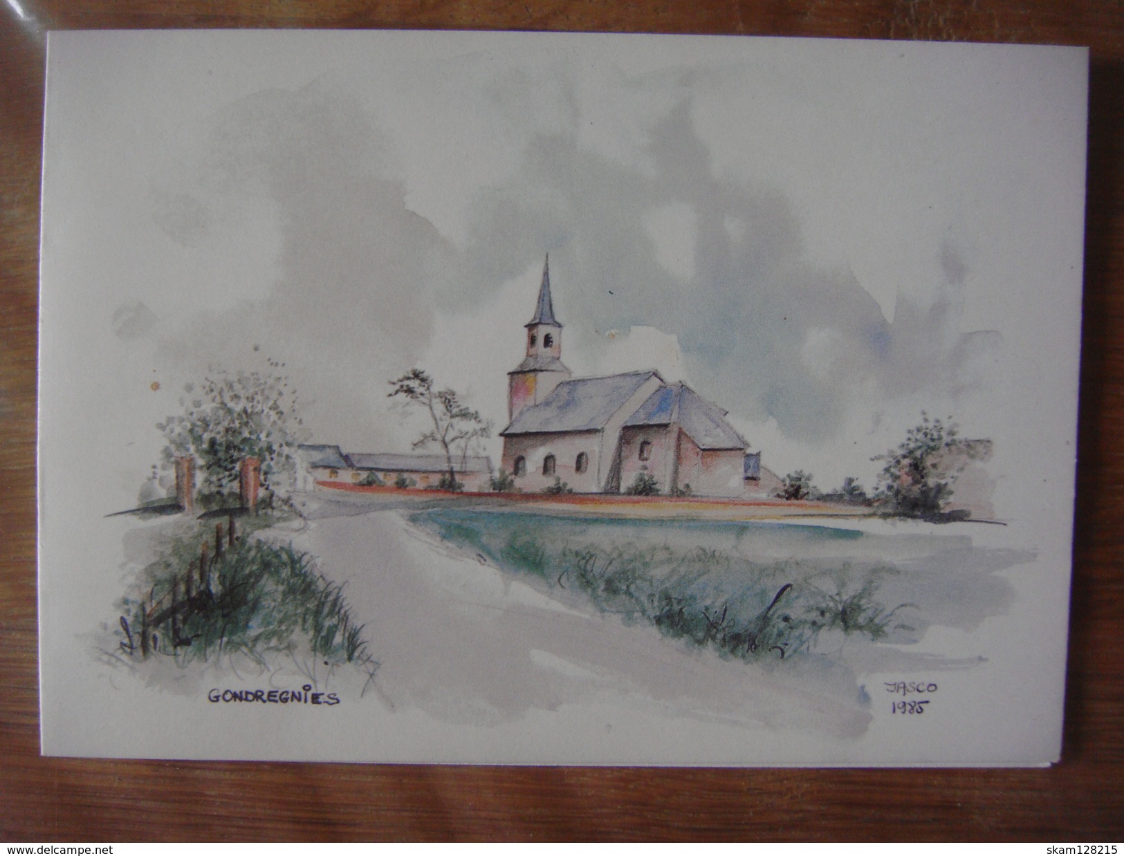 GONDREGNIES ( Silly ) - Eglise Et Alentours ( Jasco 1985 ) Carte Double (voir Scans) - Silly