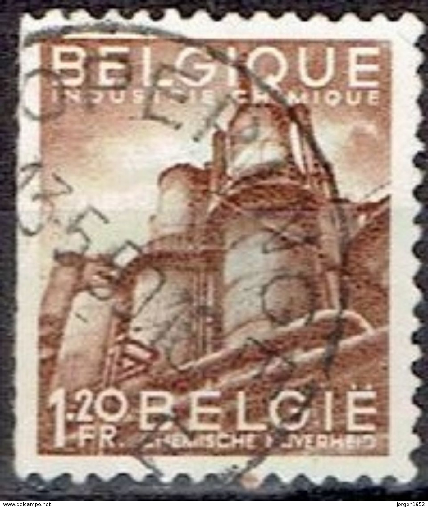 BELGIUM  #  FROM 1948   STAMPWORLD 834 - 1948 Export